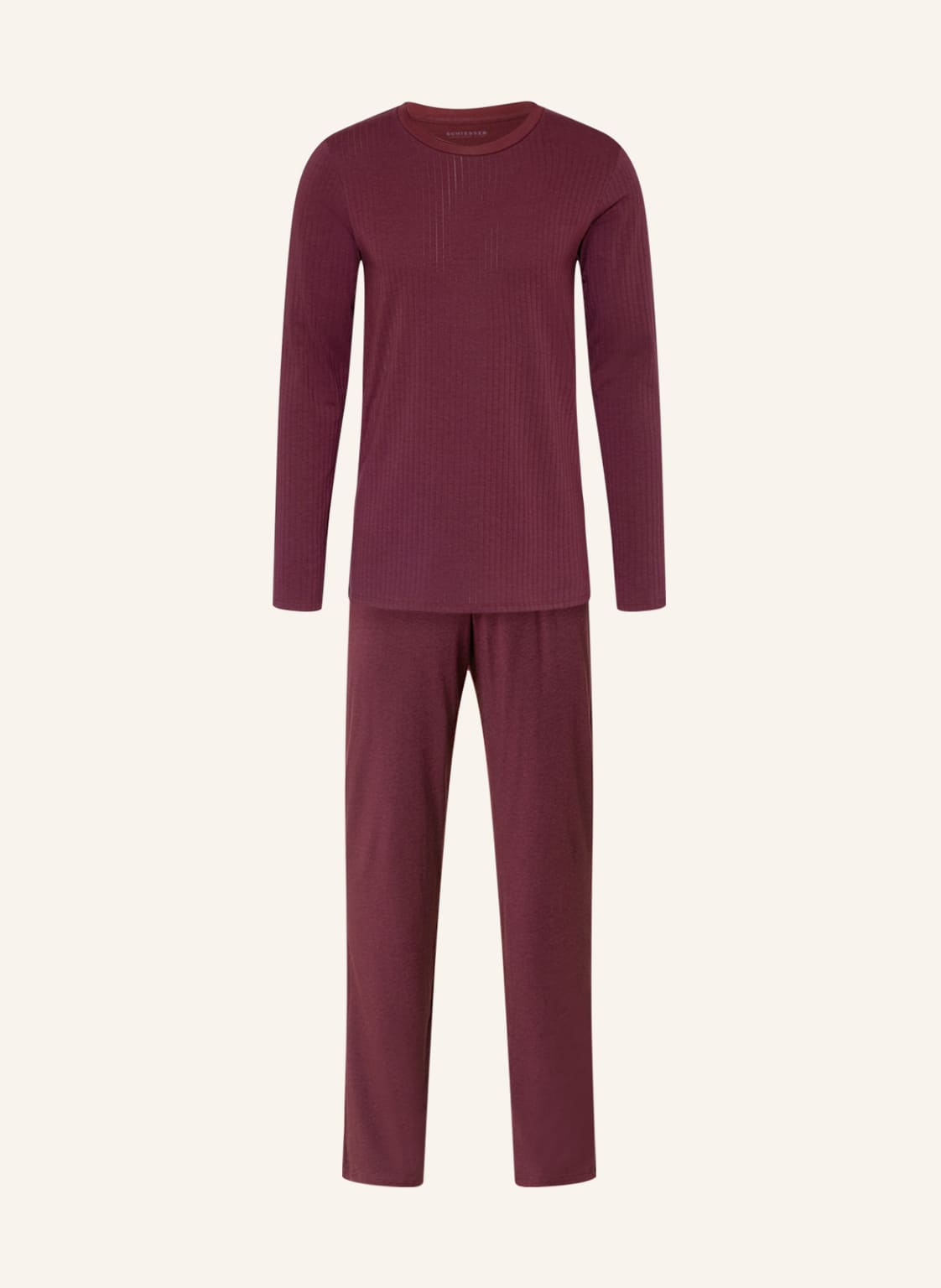 Image of Schiesser Schlafanzug Selected! Premium rot