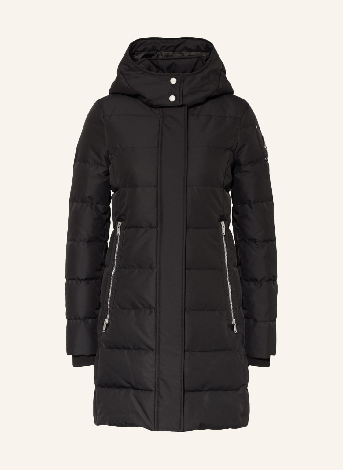 Image of Moose Knuckles Daunenmantel Berland Mit Abnehmbarer Kapuze schwarz