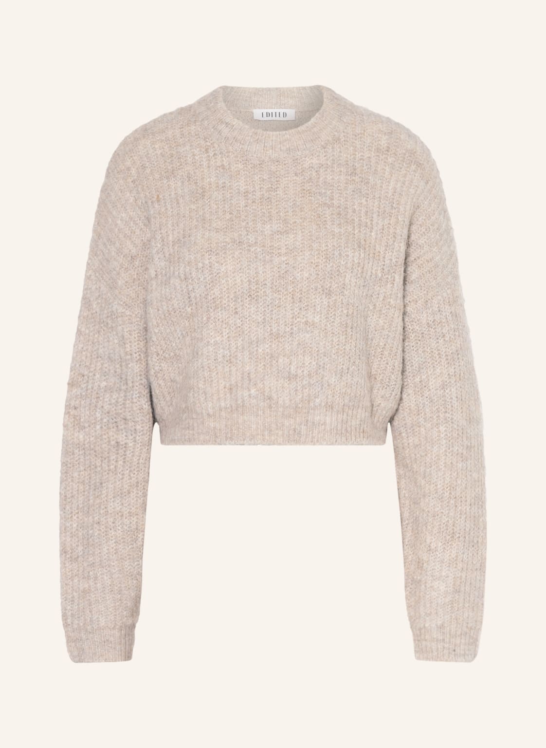 Image of Edited Cropped-Pullover Yella beige