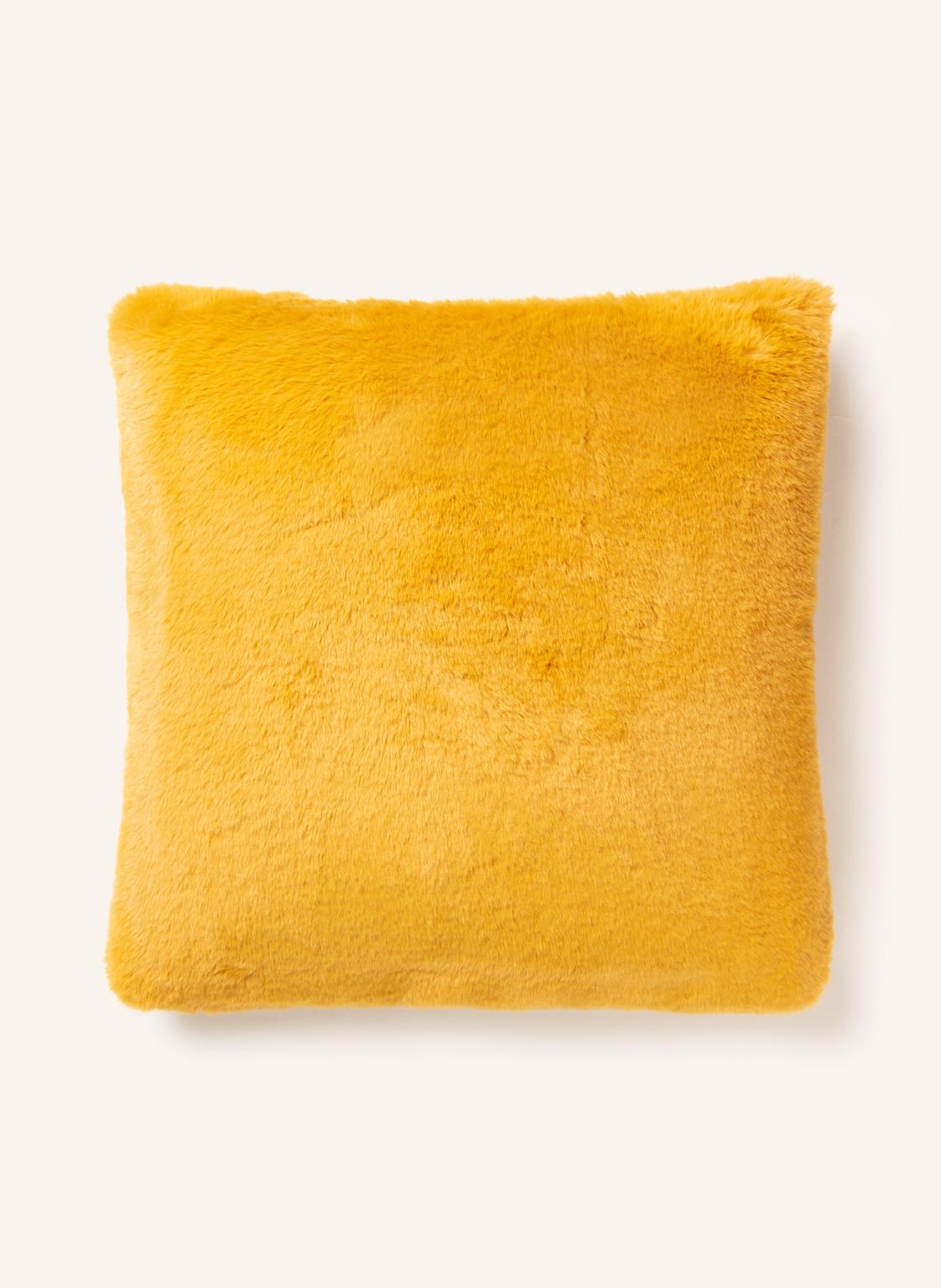 Image of Eb Home Dekokissenhülle Mit Kunstpelz gelb