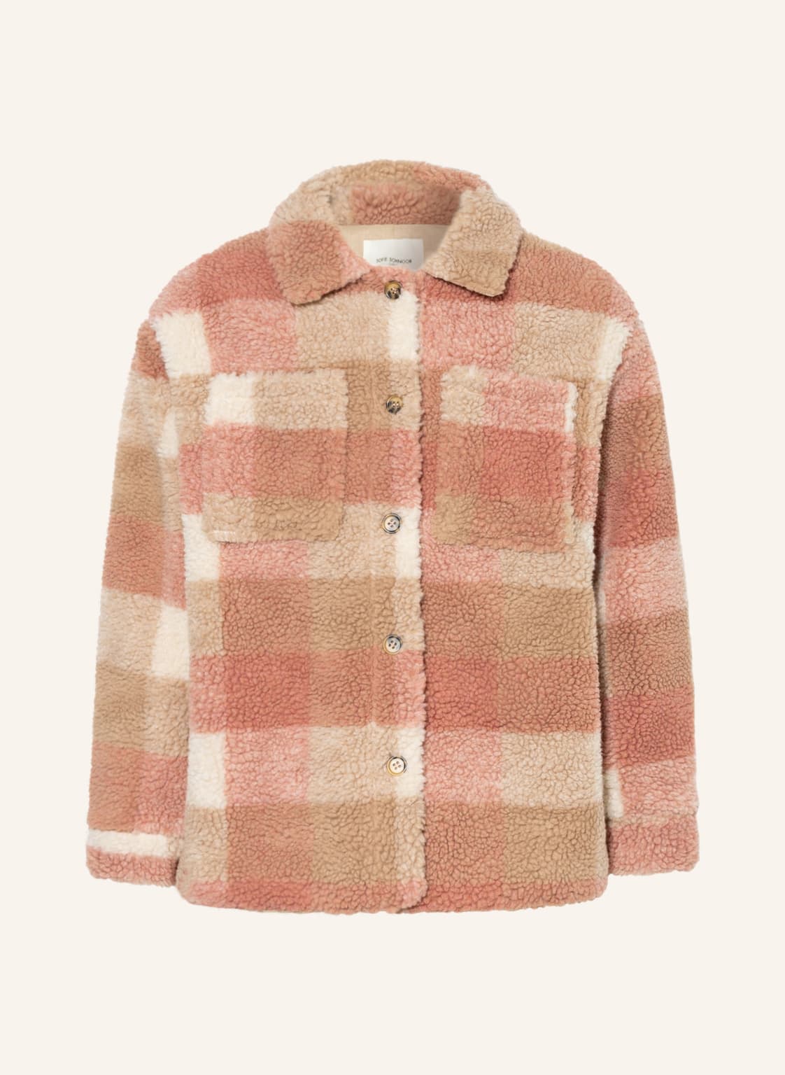 Image of Petit By Sofie Schnoor Teddyfell-Jacke rosa