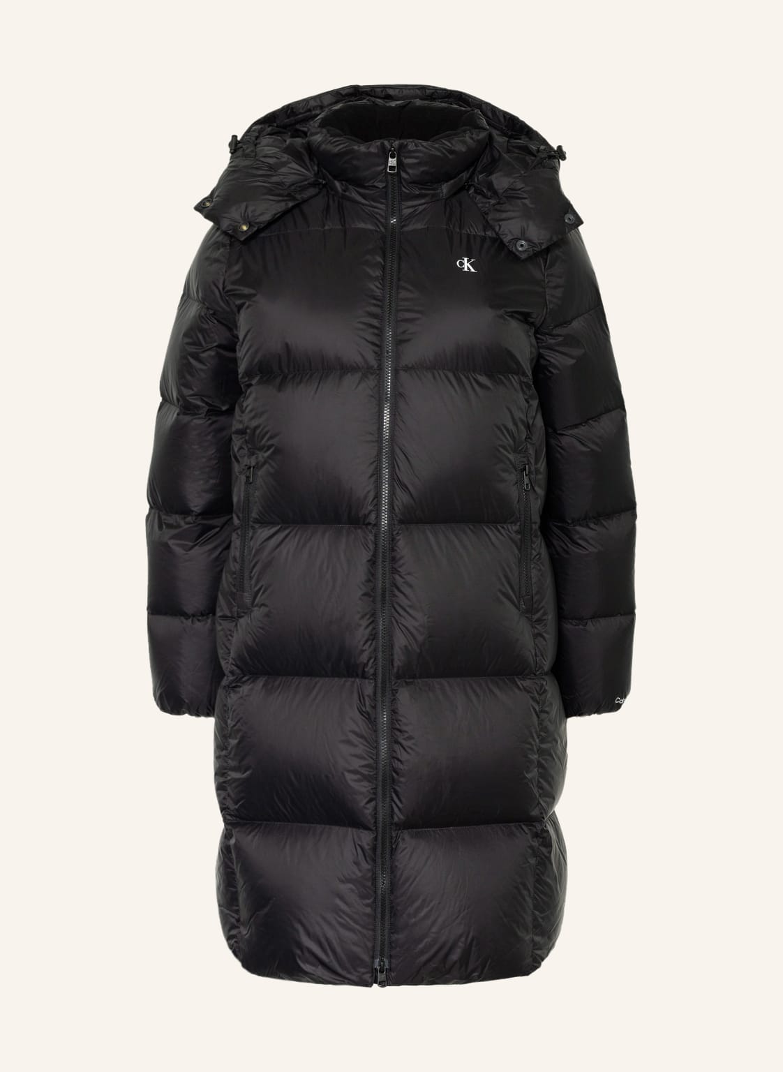 Image of Calvin Klein Jeans Daunenmantel Mit Abnehmbarer Kapuze schwarz
