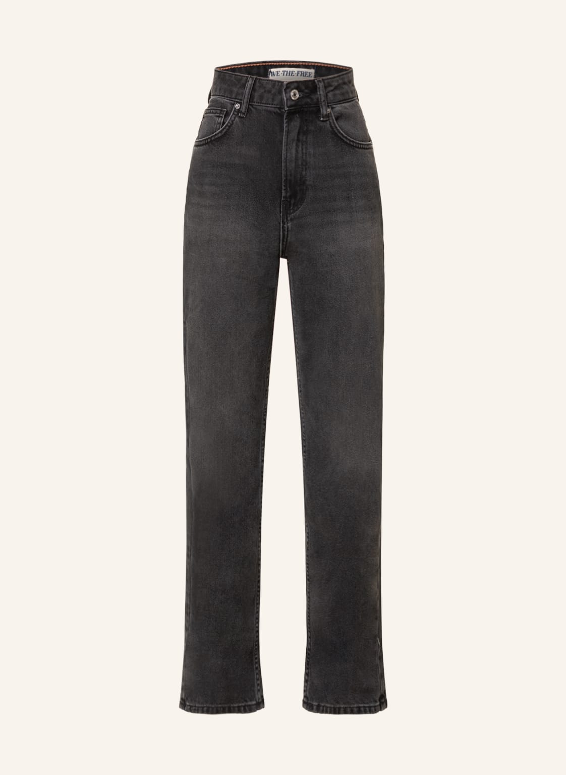 Image of Free People Straight Jeans Pacifia schwarz