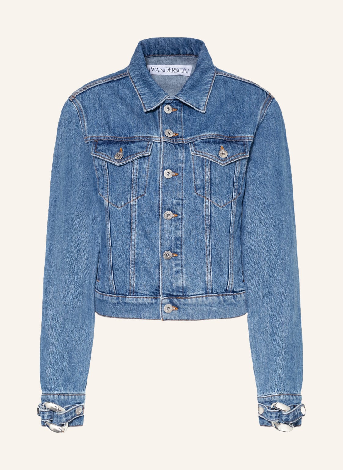 Image of Jw Anderson Jeansjacke blau