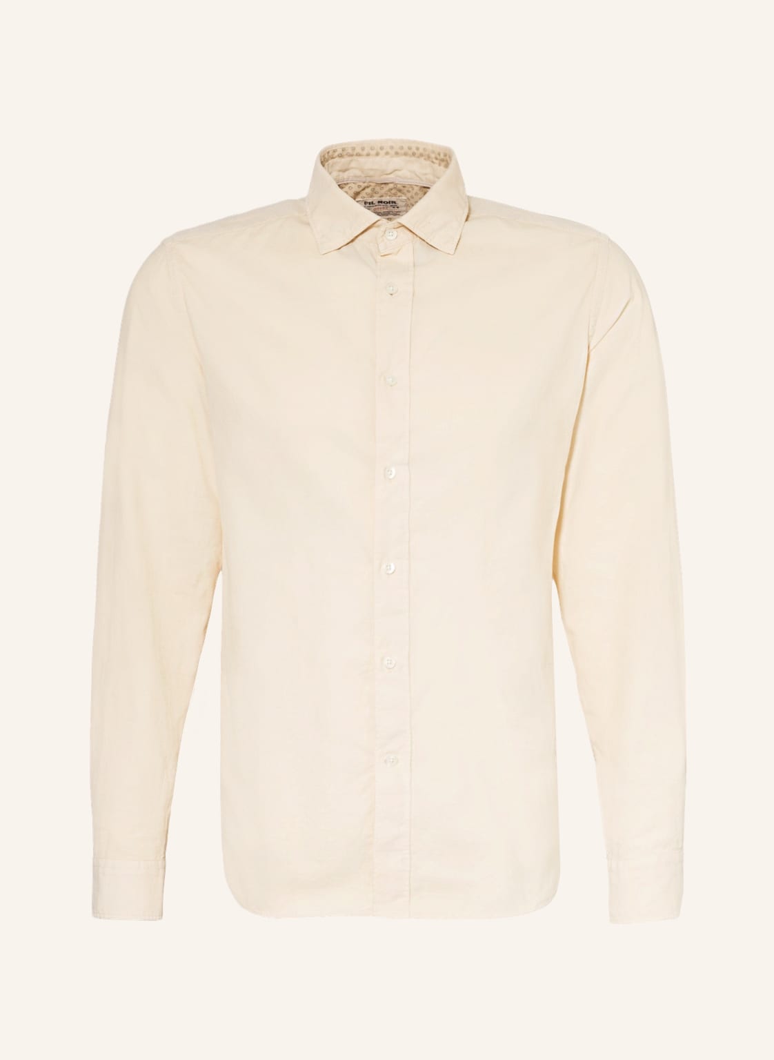 Image of Fil Noir Cordhemd Bergamo Shaped Fit weiss