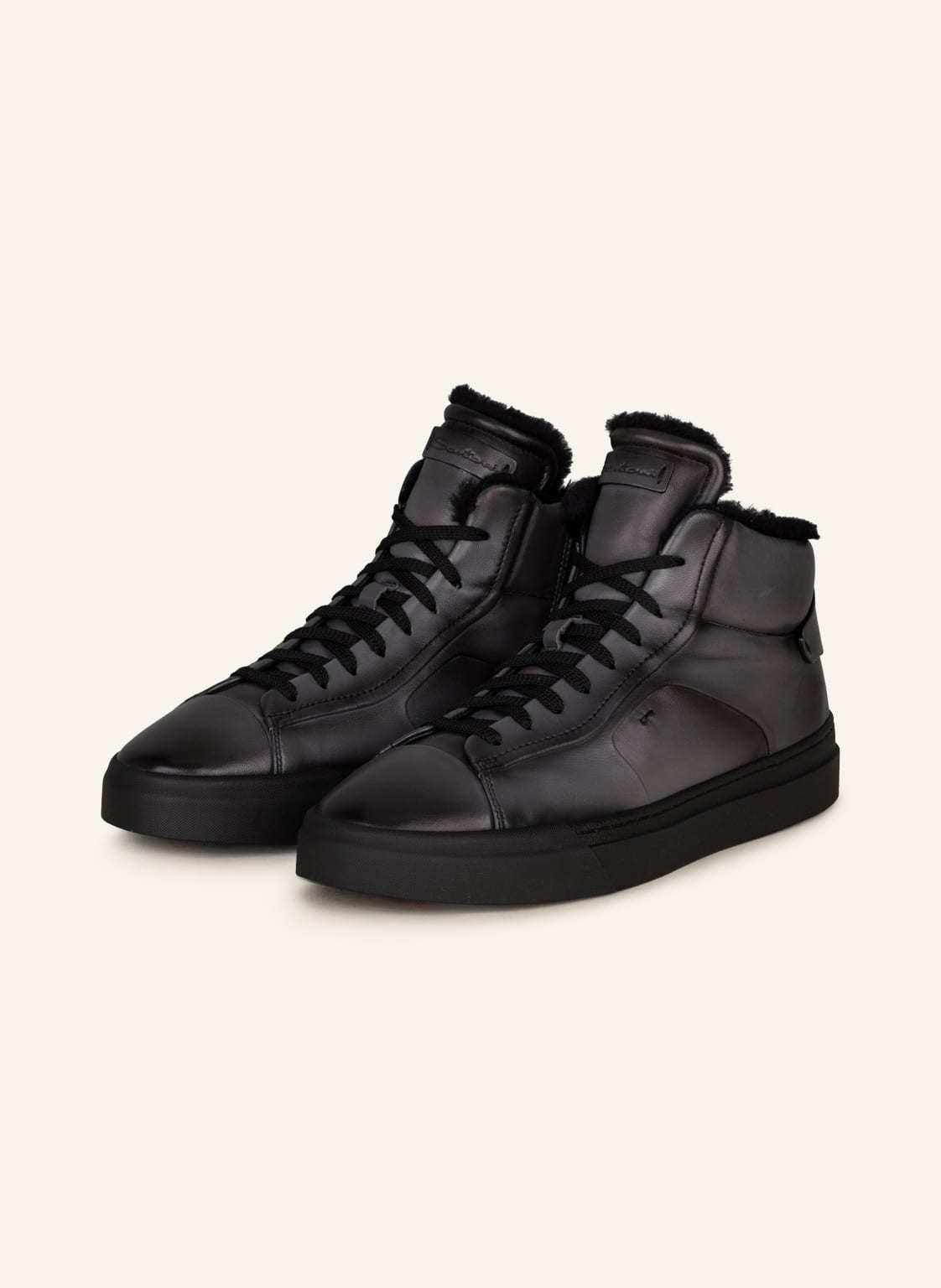 Image of Santoni Hightop-Sneaker Gloria schwarz