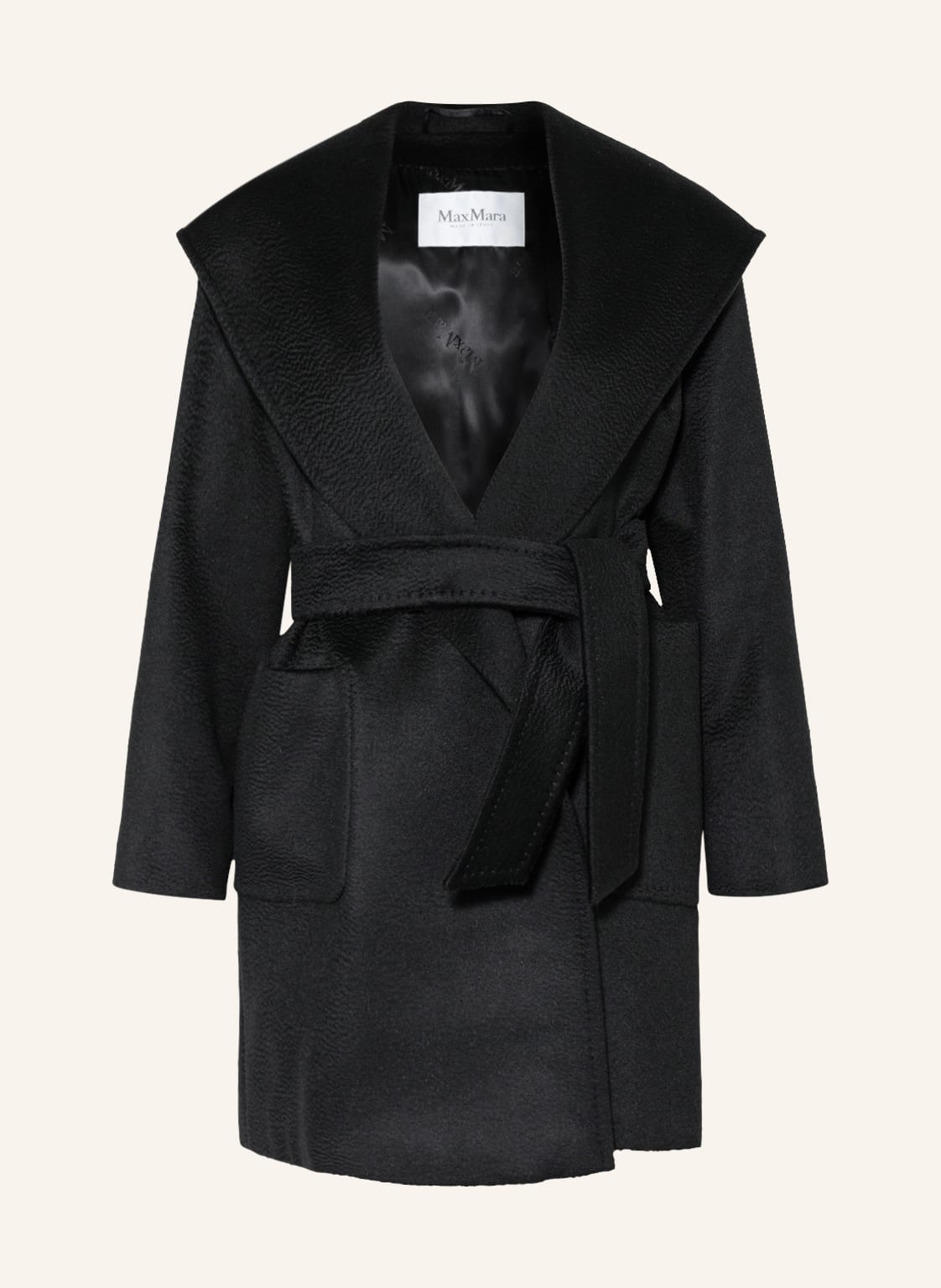 Image of Max Mara Kamelhaar-Mantel 3rialto schwarz