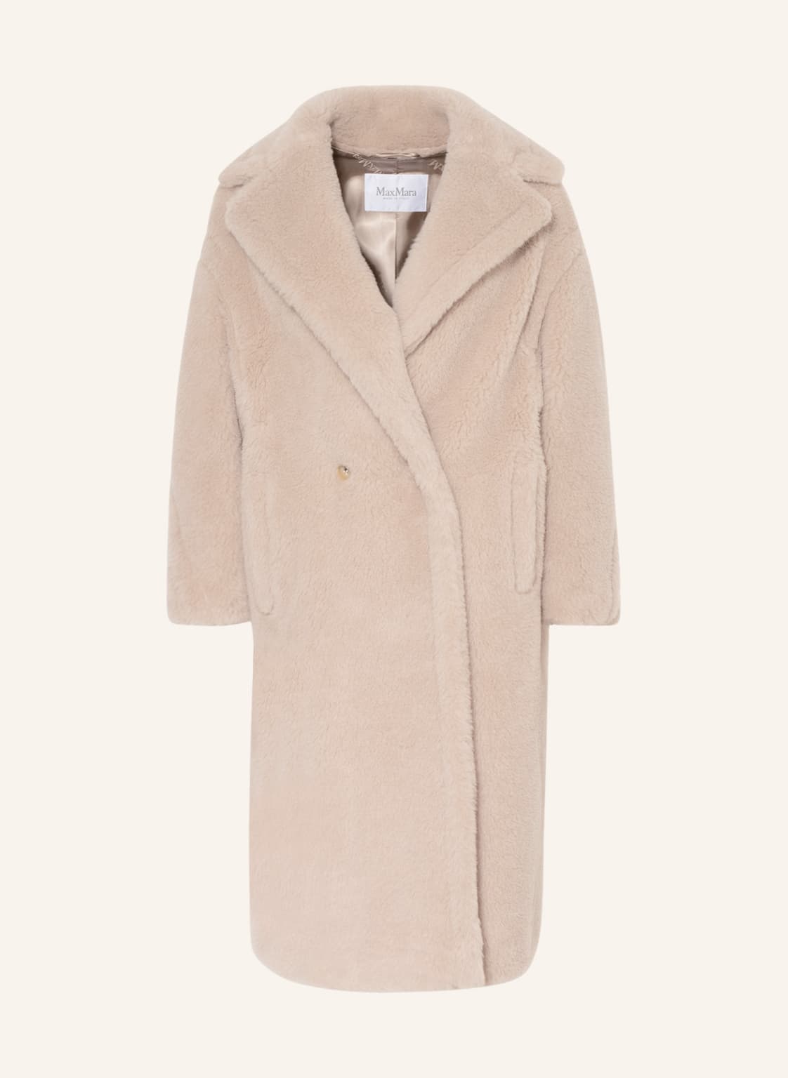 Image of Max Mara Teddyfell-Mantel Tedgirl Mit Alpaka beige