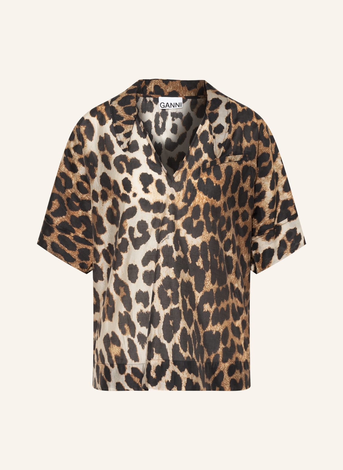 Image of Ganni Blusenshirt braun