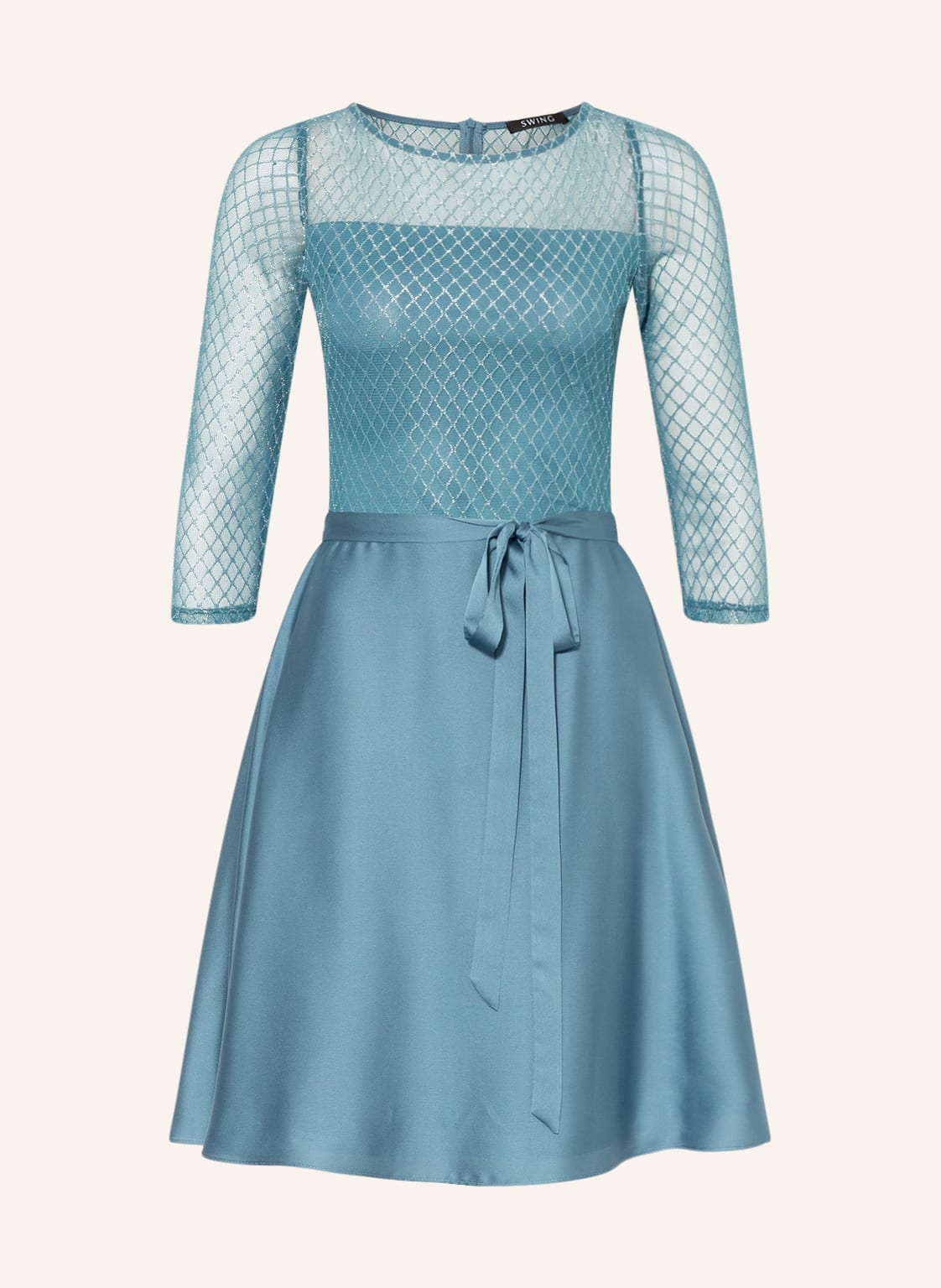 Image of Swing Cocktailkleid Mit 3/4-Arm blau