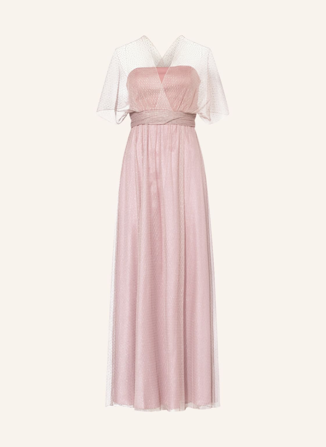 Image of Swing Abendkleid Mit Glitzergarn rosa