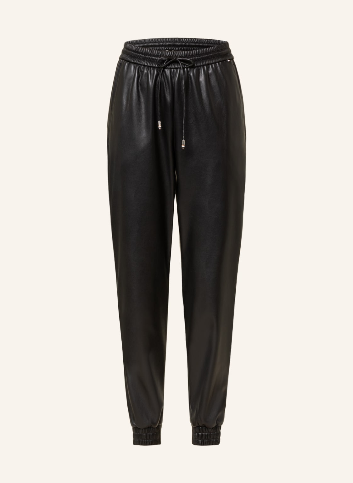 Image of Boss Hose Tafeja In Lederoptik schwarz