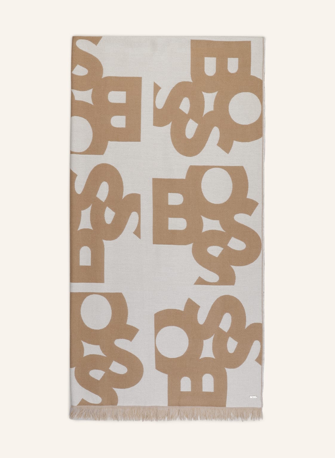 Image of Boss Schal Lacosy beige
