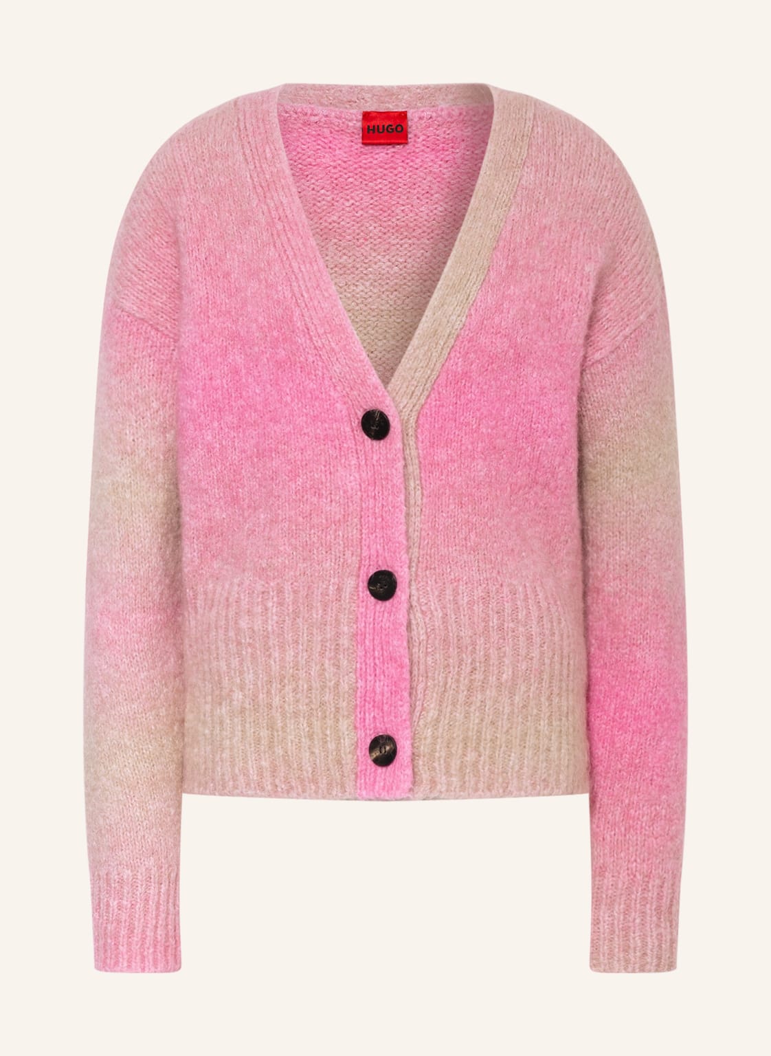 Image of Hugo Strickjacke Sorellety Mit Alpaka rosa