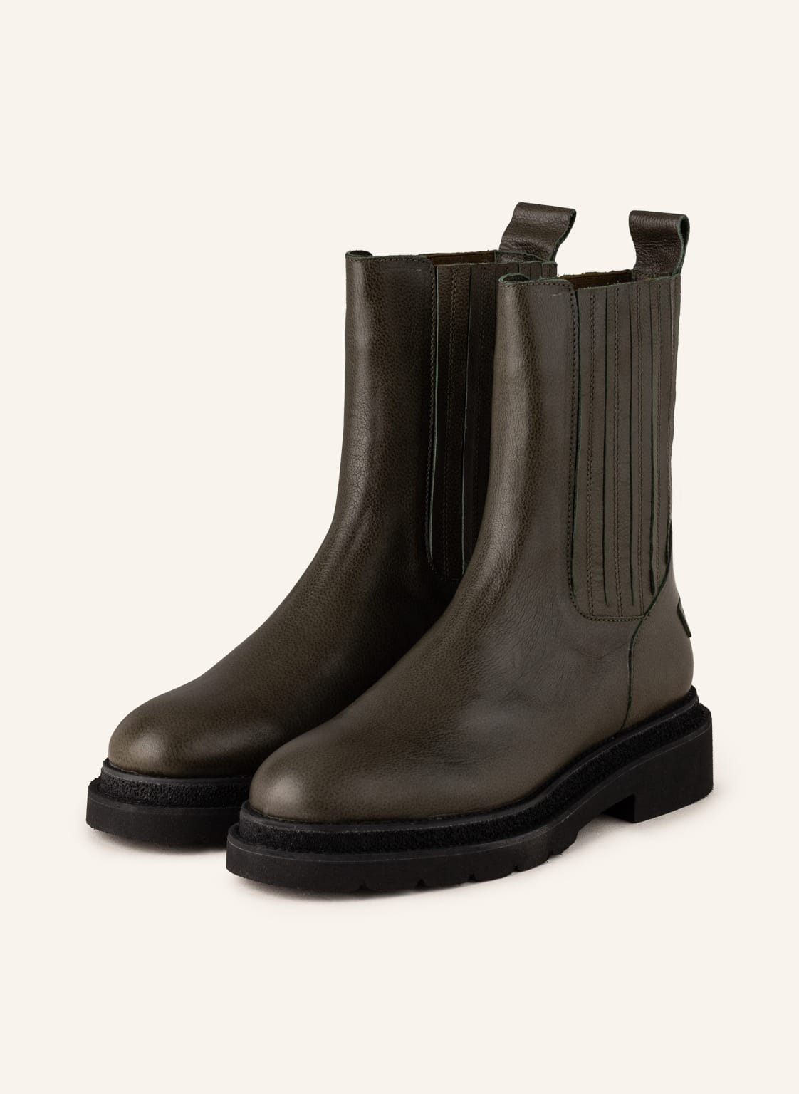 Image of Shabbies Amsterdam Chelsea-Boots gruen