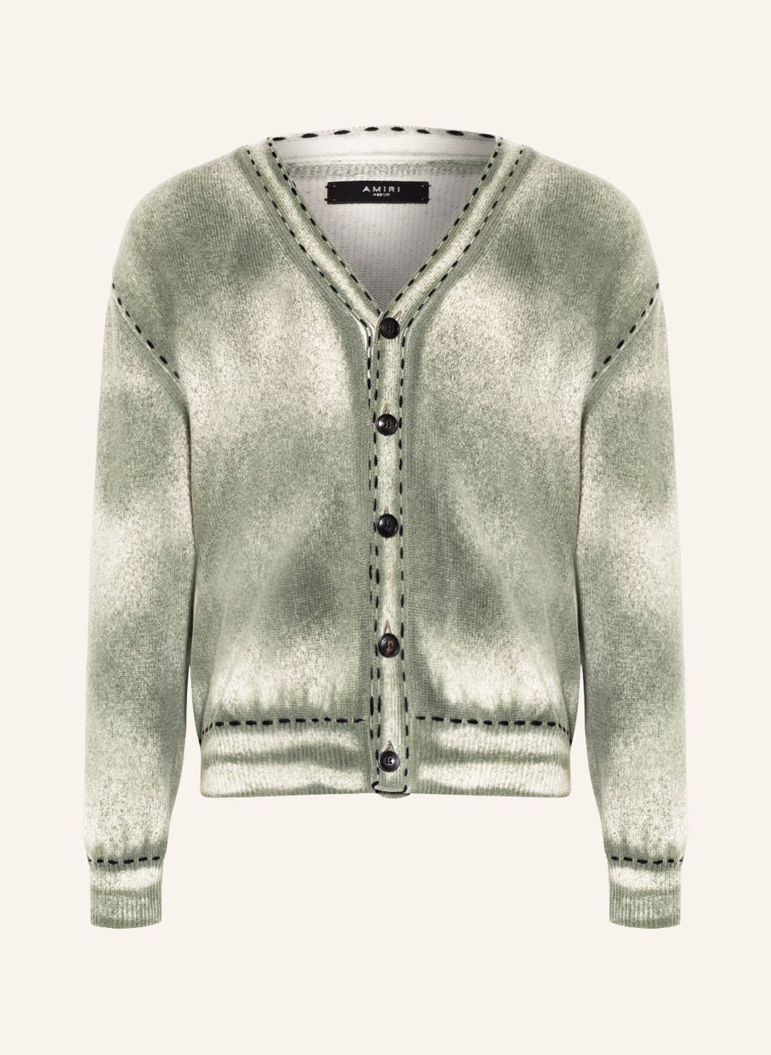 Image of Amiri Strickjacke Aus Cashmere gruen