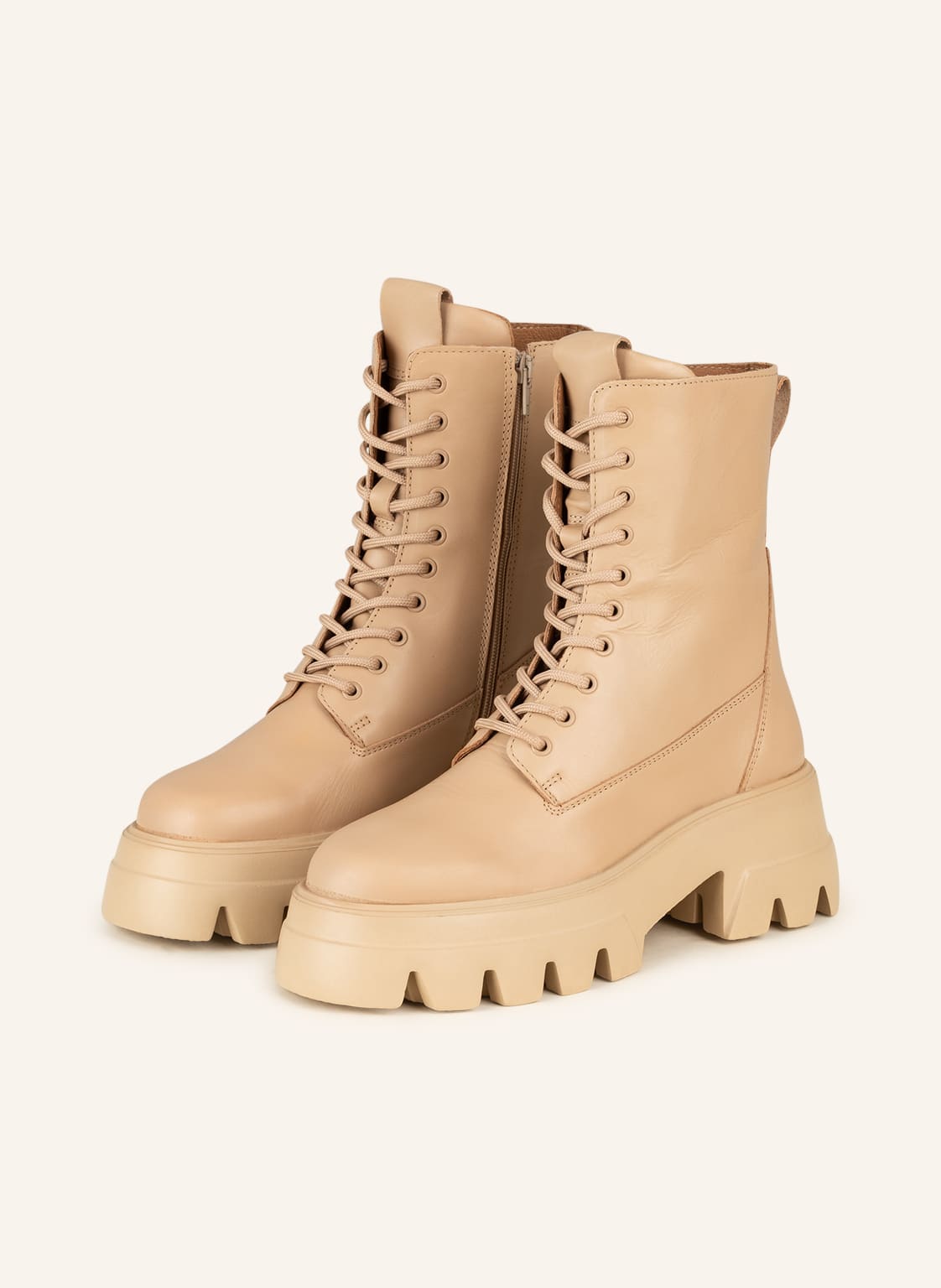 Image of Mrs & Hugs Schnürboots beige