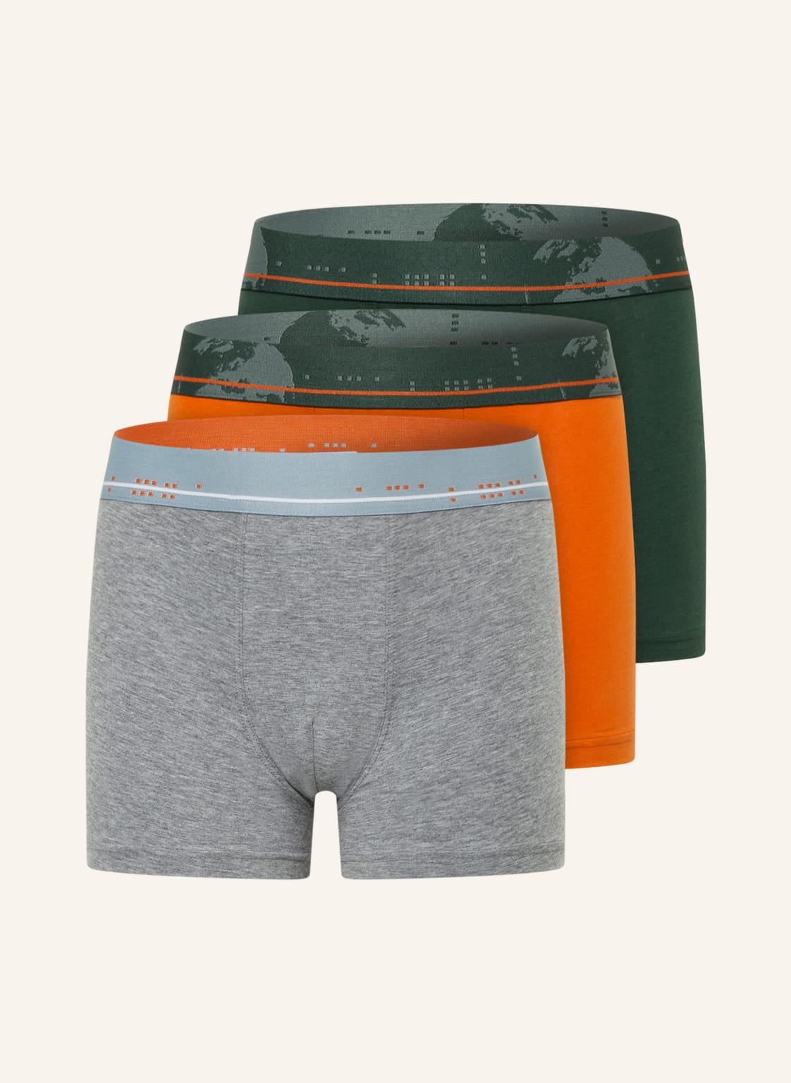 Image of Sanetta 3er-Pack Boxershorts grau