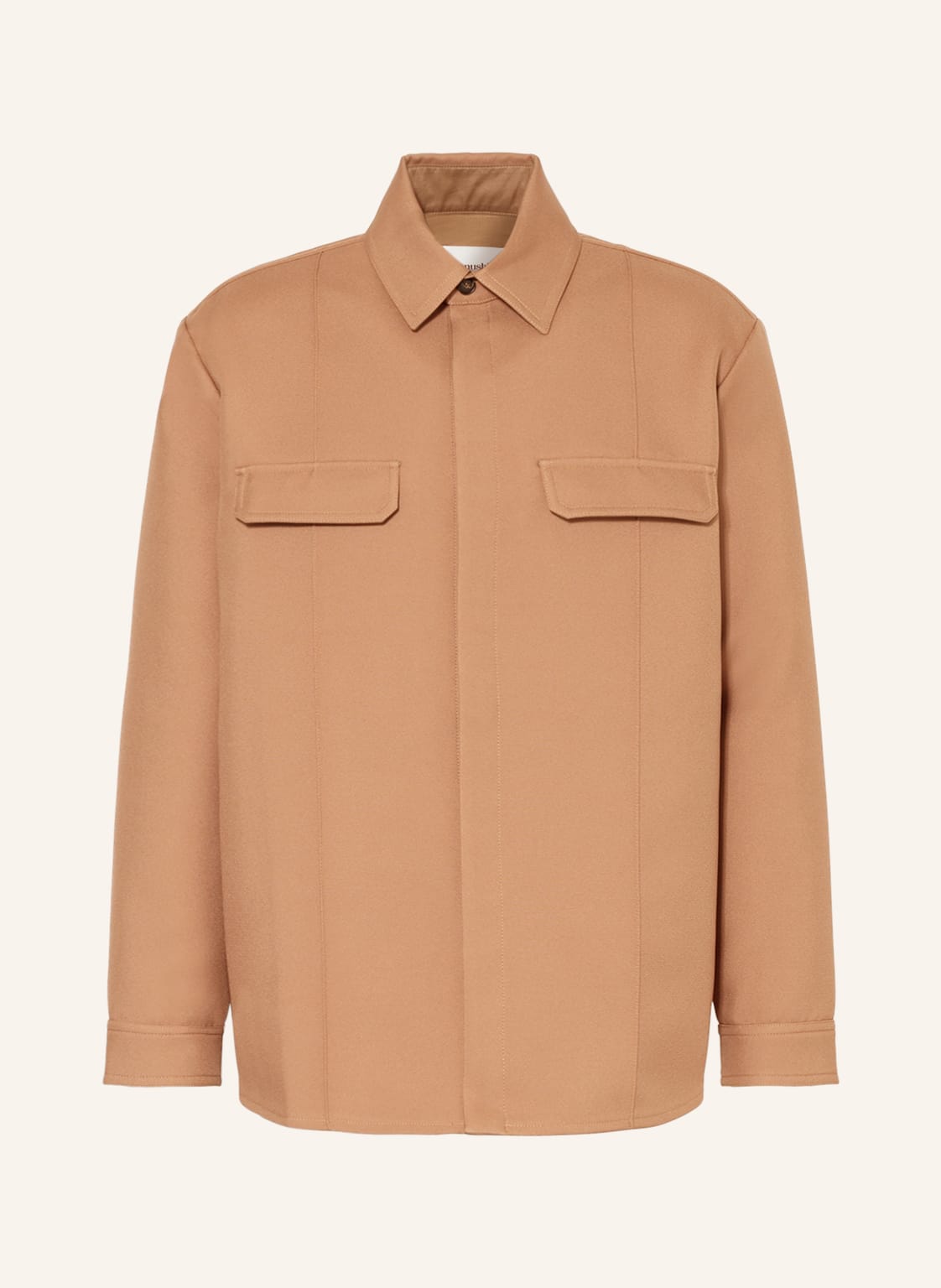 Image of Nanushka Overshirt Samir braun