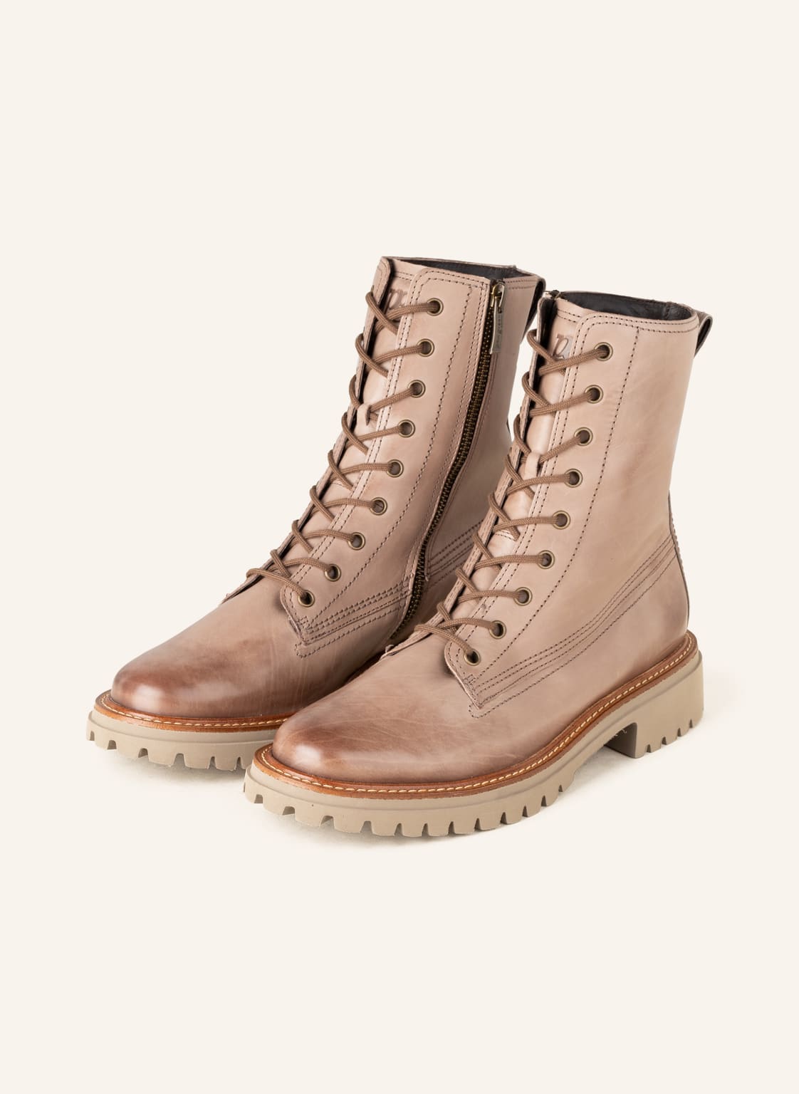 Image of Paul Green Schnürstiefeletten beige