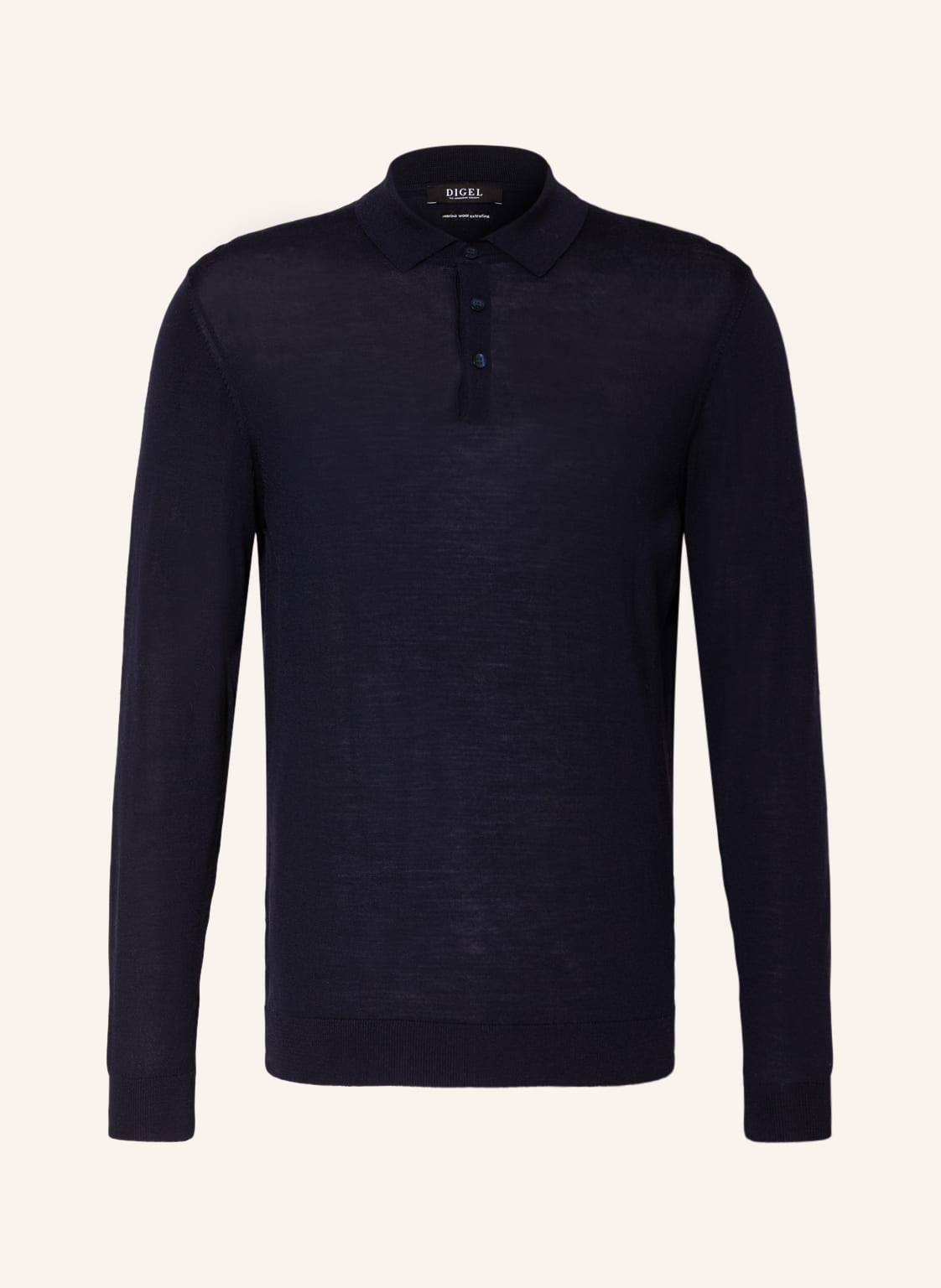 Image of Digel Strick-Poloshirt Damy Aus Merinowolle blau