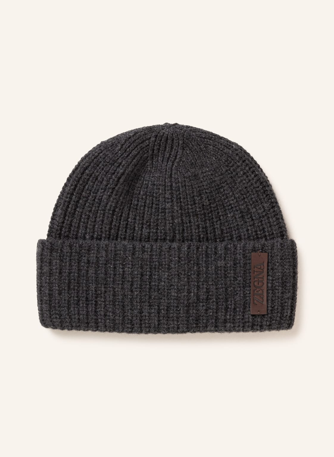 Image of Zegna Mütze Mit Cashmere grau