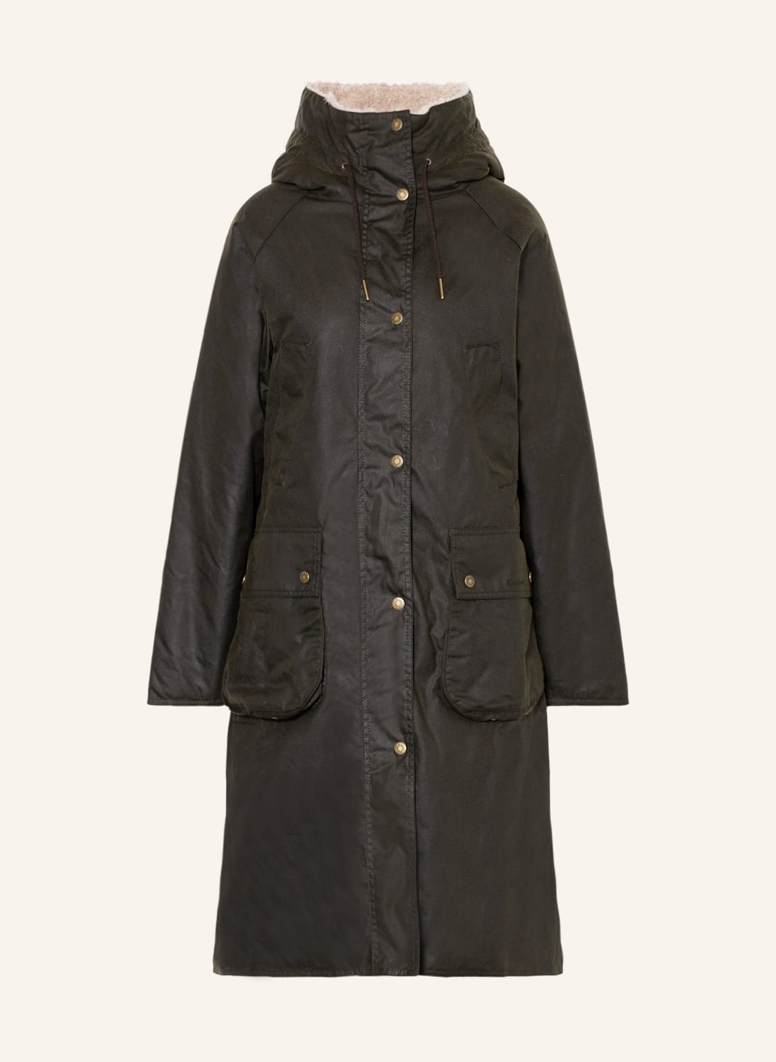 Image of Barbour Parka Gunnister Mit Kunstfell gruen