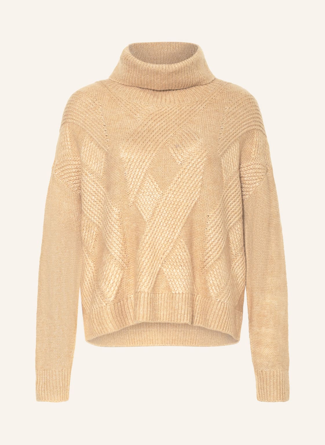 Image of S.Oliver Black Label Oversized-Rollkragenpullover braun