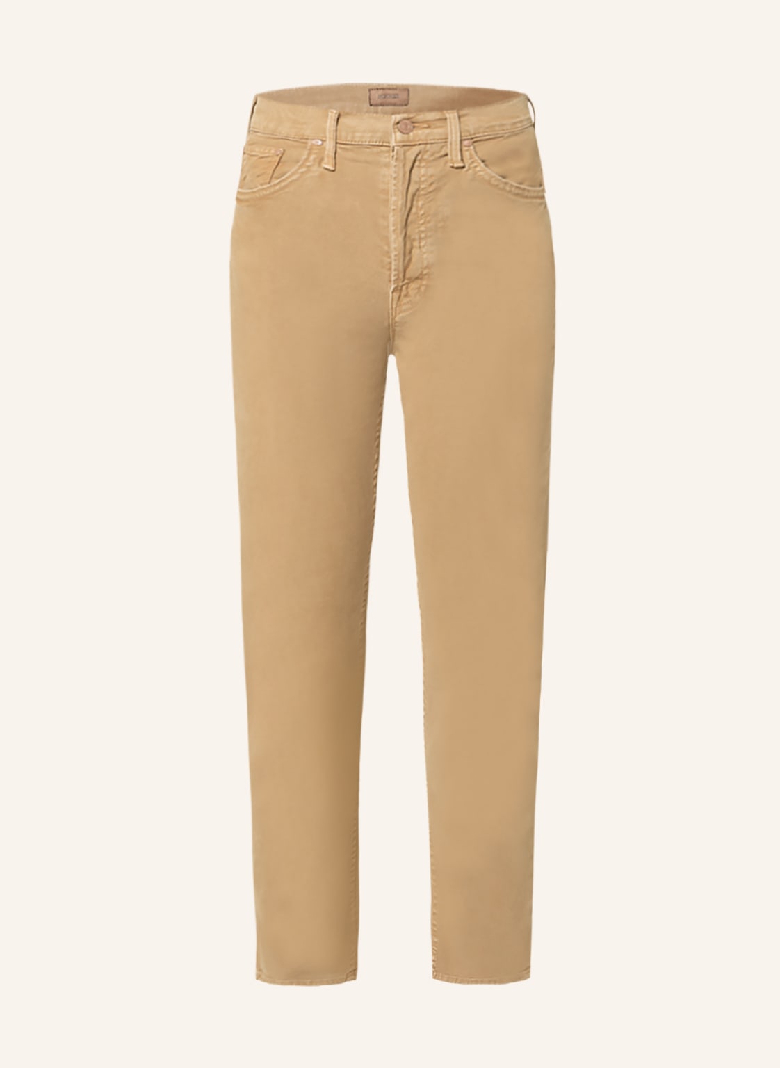 Image of Mother Straight Jeans The Tomcat beige