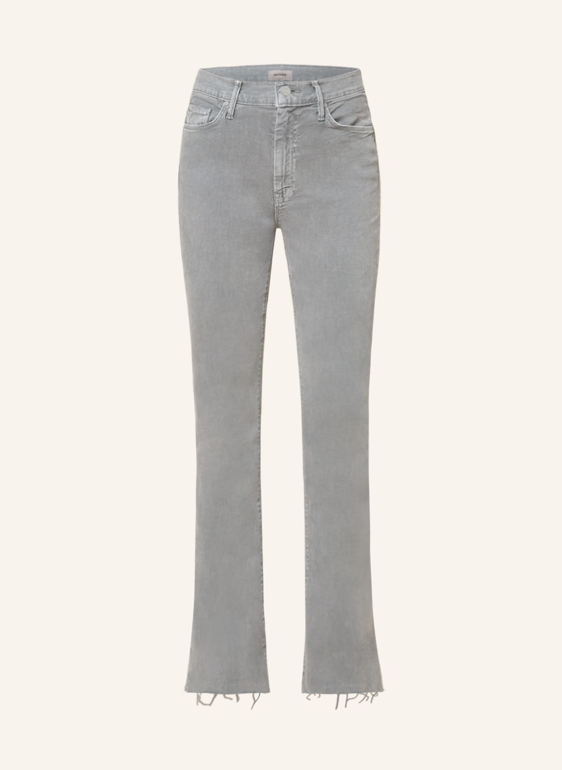 Image of Mother Flared Jeans The Weekender Fray grau