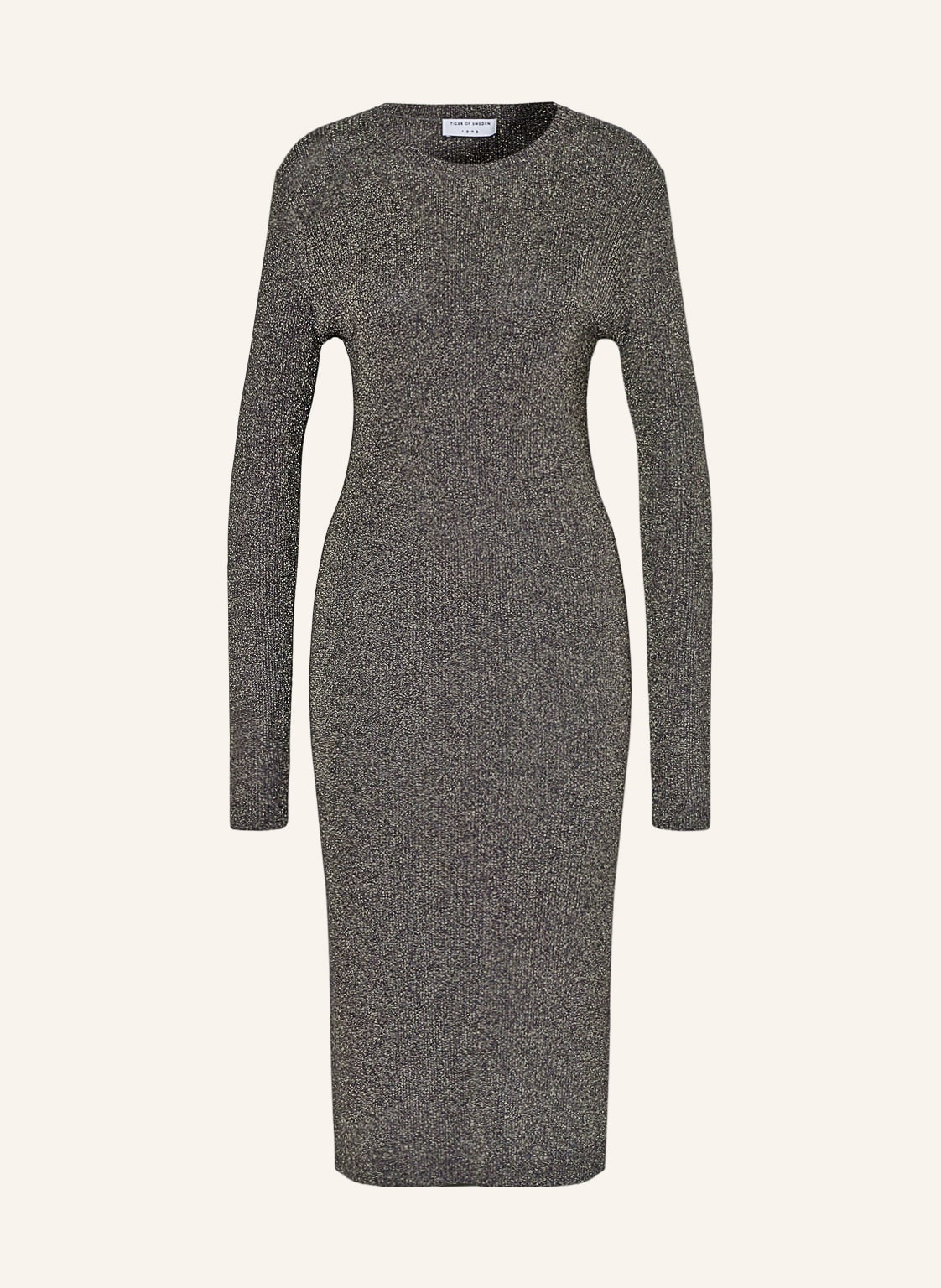 Image of Tiger Of Sweden Kleid Ovissa Mit Glitzergarn gold