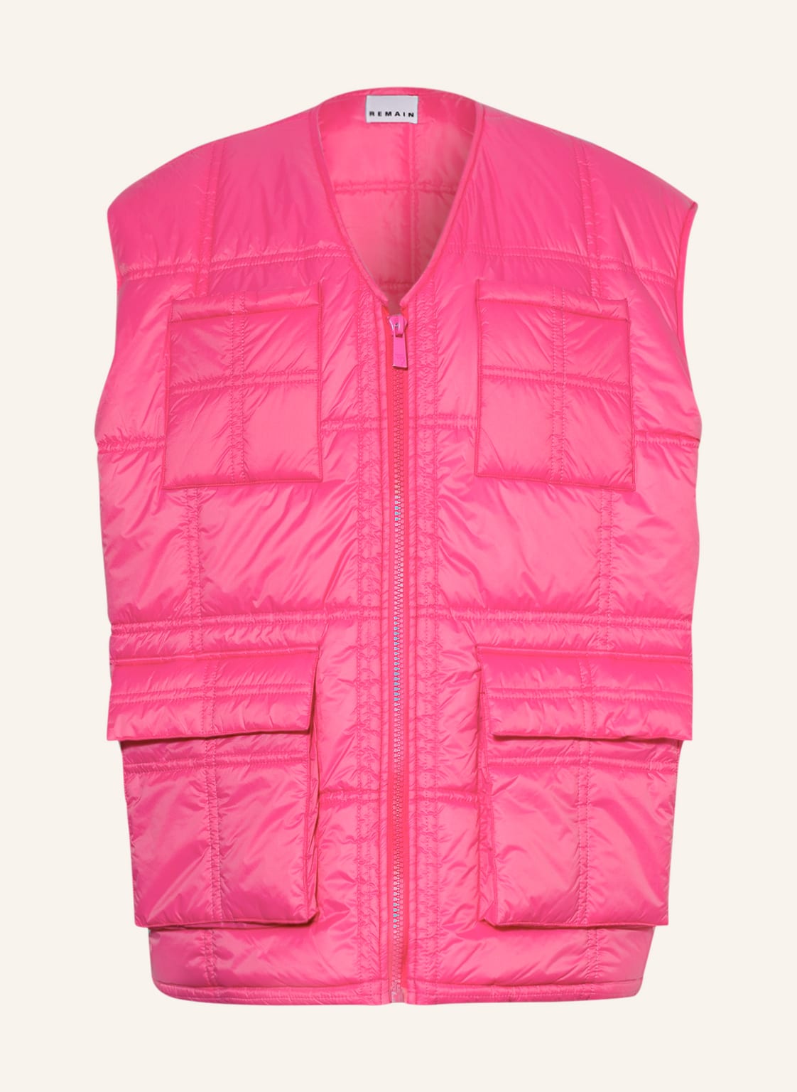 Image of Remain Birger Christensen Steppweste Ansof pink