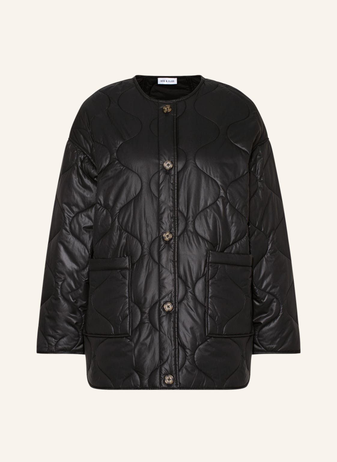 Image of Mrs & Hugs Steppjacke schwarz