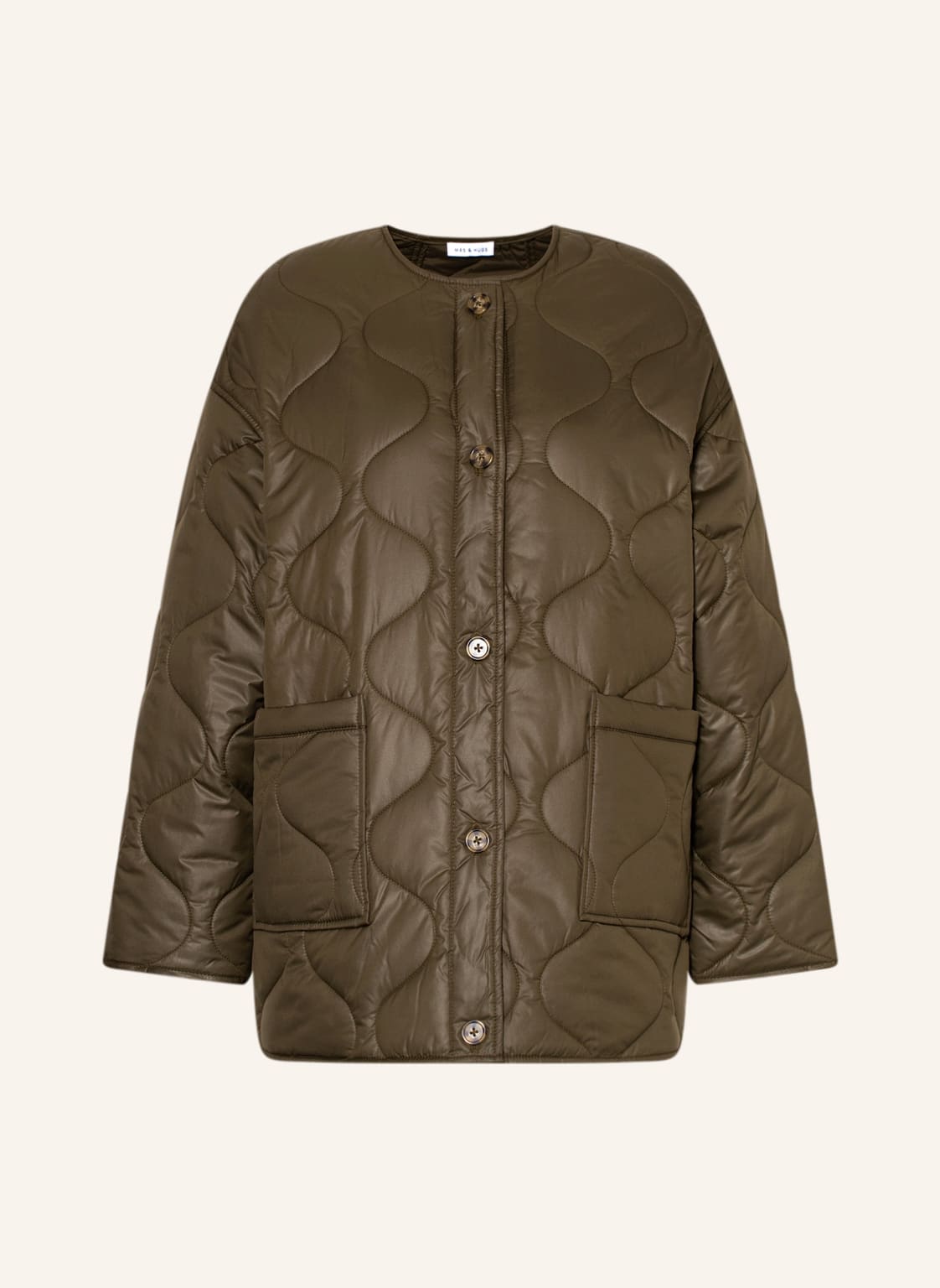 Image of Mrs & Hugs Steppjacke gruen