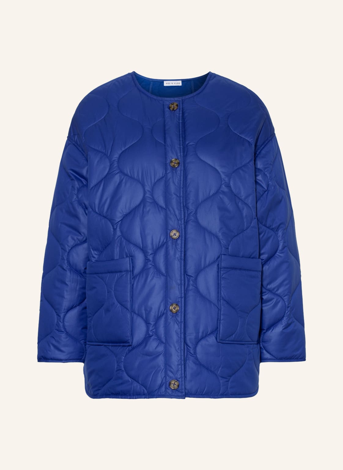 Image of Mrs & Hugs Steppjacke blau
