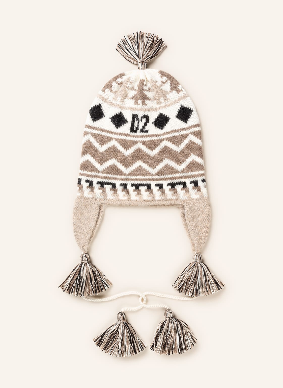 Image of dsquared2 Alpaka-Mütze Aviator beige