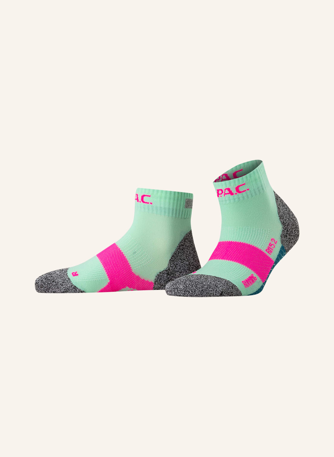 Image of P.A.C. Laufsocken Reflective Pro Short gruen