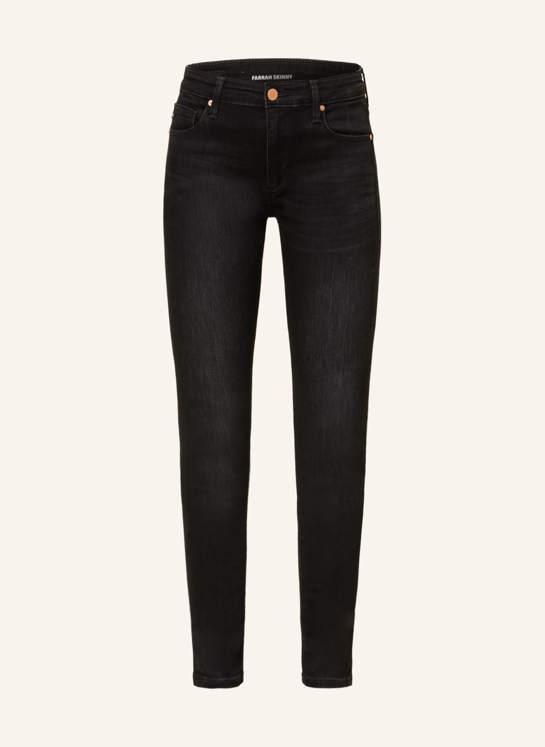 Image of Ag Jeans Skinny Jeans Farrah schwarz