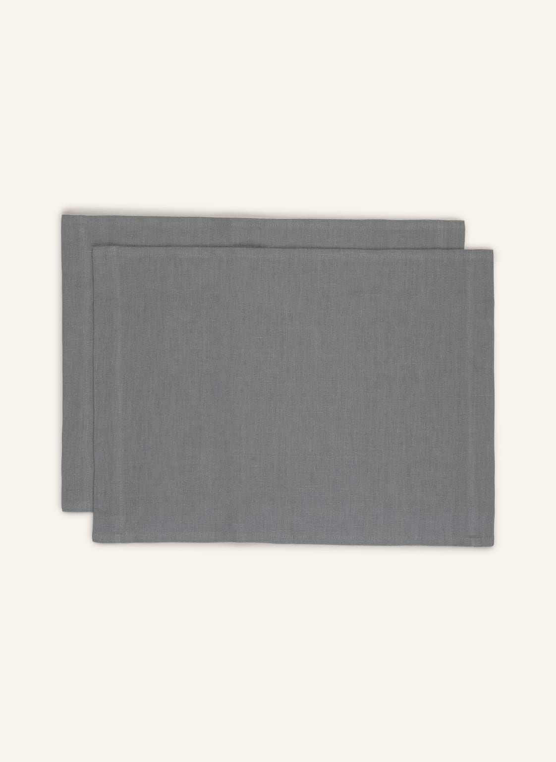 Image of Pichler 2er-Tischsets Aus Leinen grau