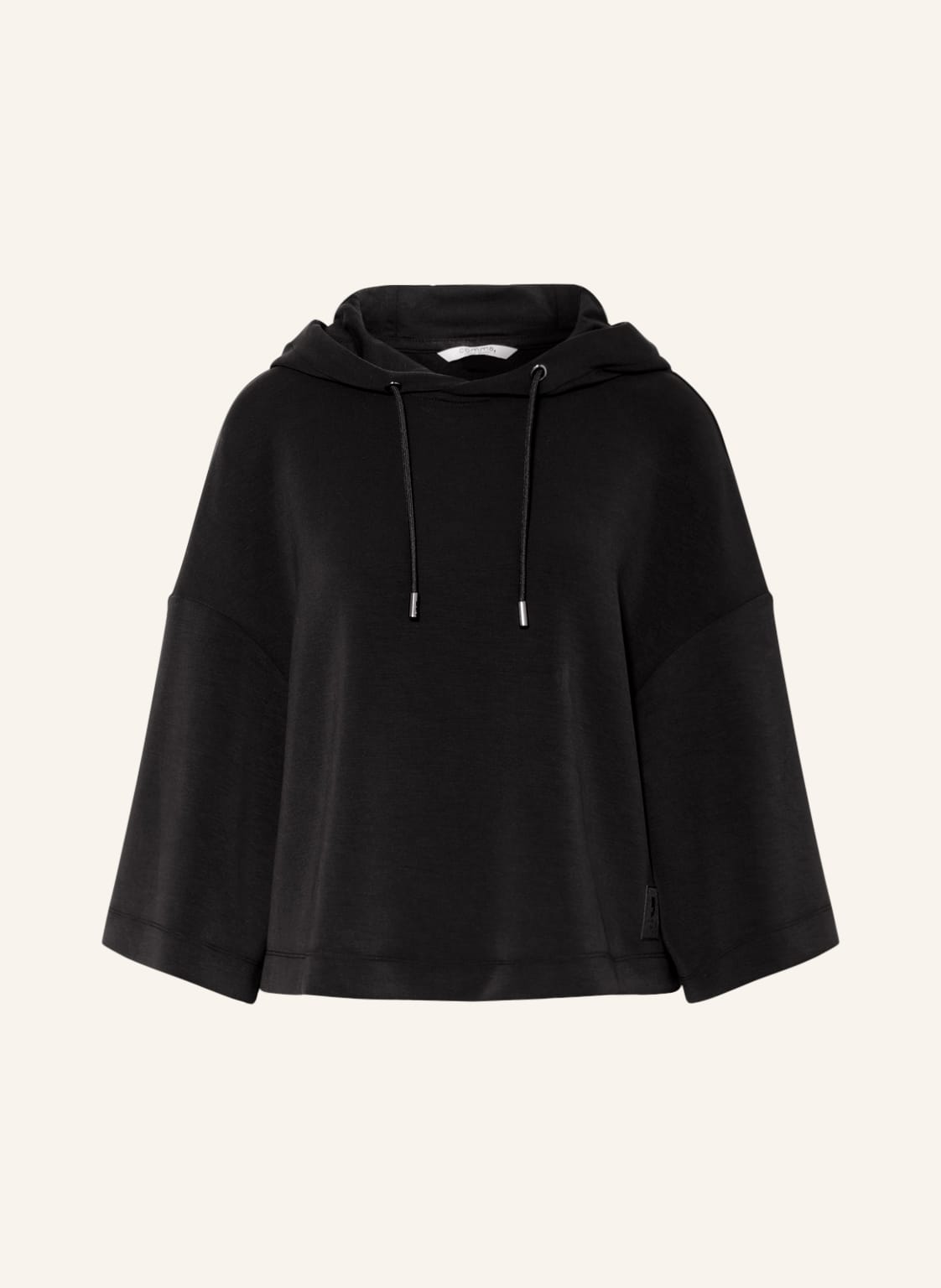 Image of Comma Casual Identity Hoodie Mit 3/4-Arm schwarz