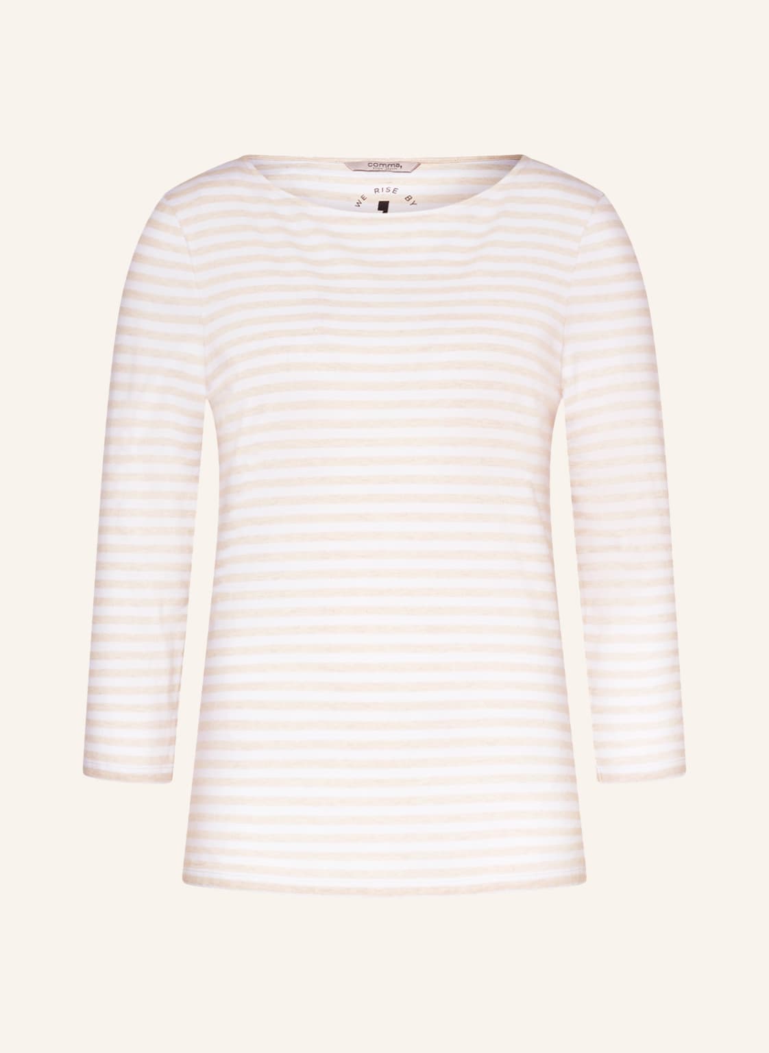 Image of Comma Casual Identity Shirt Mit 3/4-Arm beige