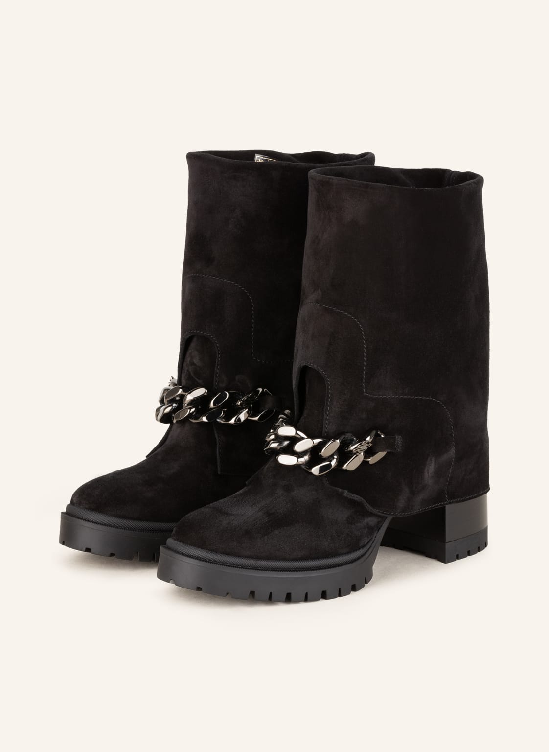 Image of Casadei Plateau-Stiefeletten Nancy schwarz