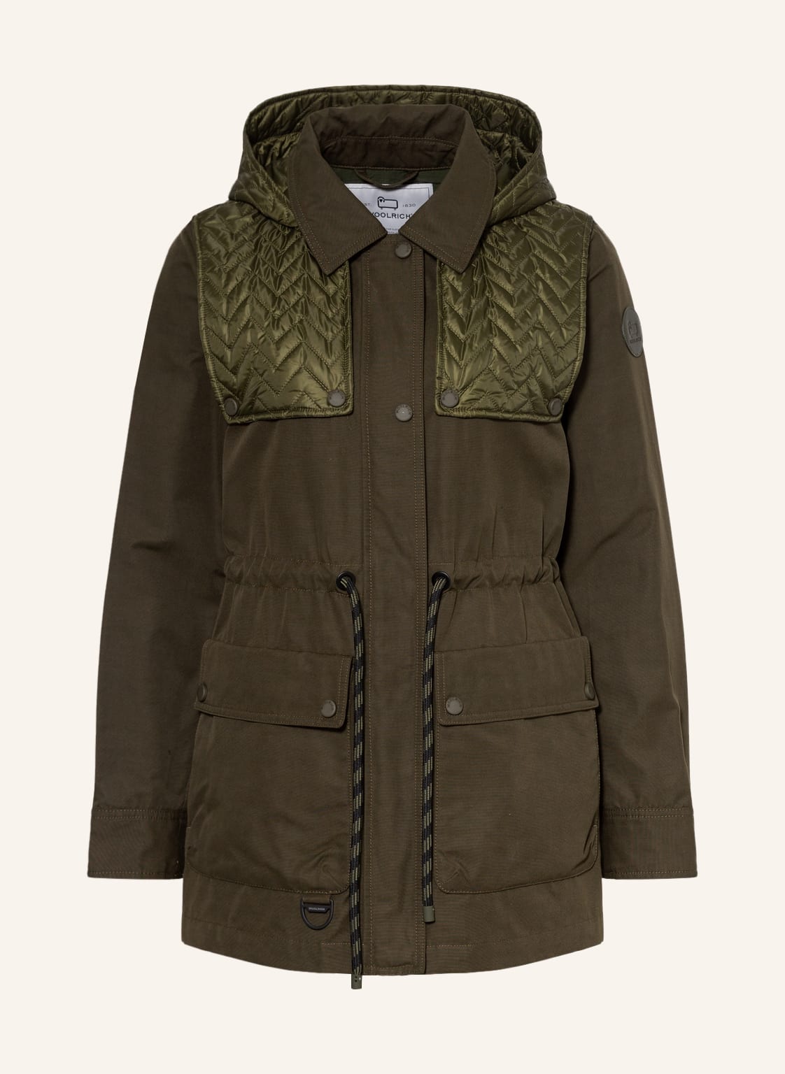 Image of Woolrich Parka Mit Abnehmbarer Kapuze gruen