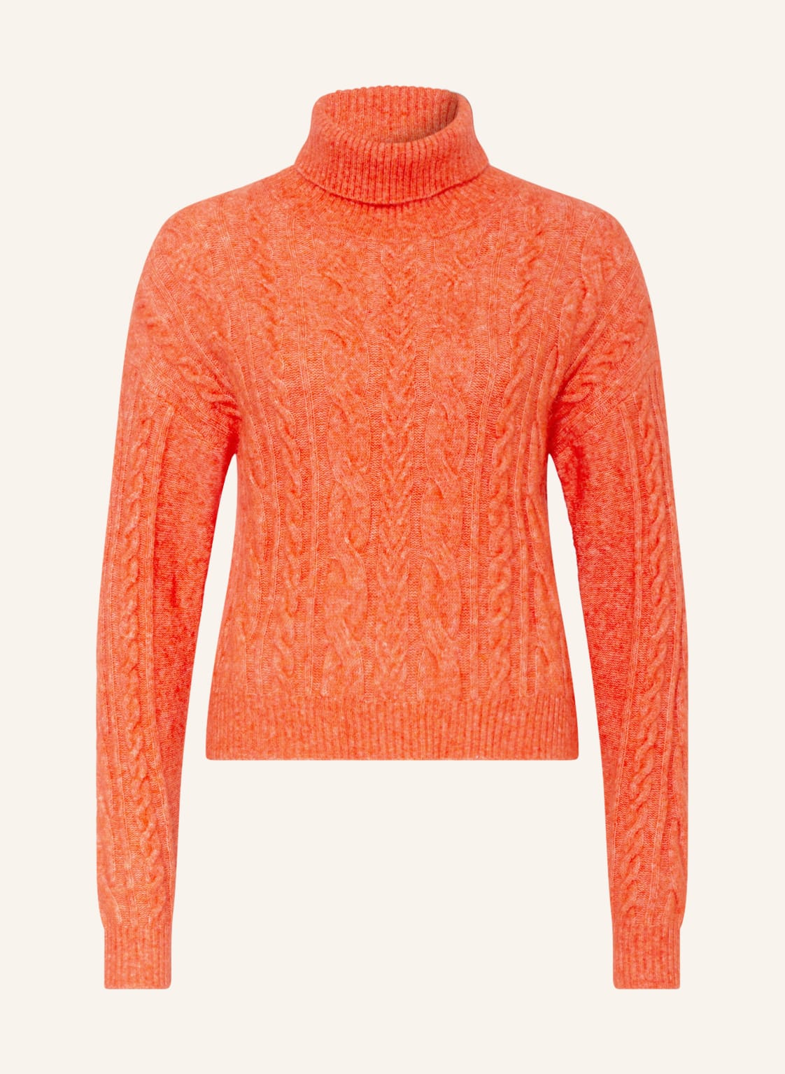 Image of Mrs & Hugs Rollkragenpullover Mit Alpaka orange