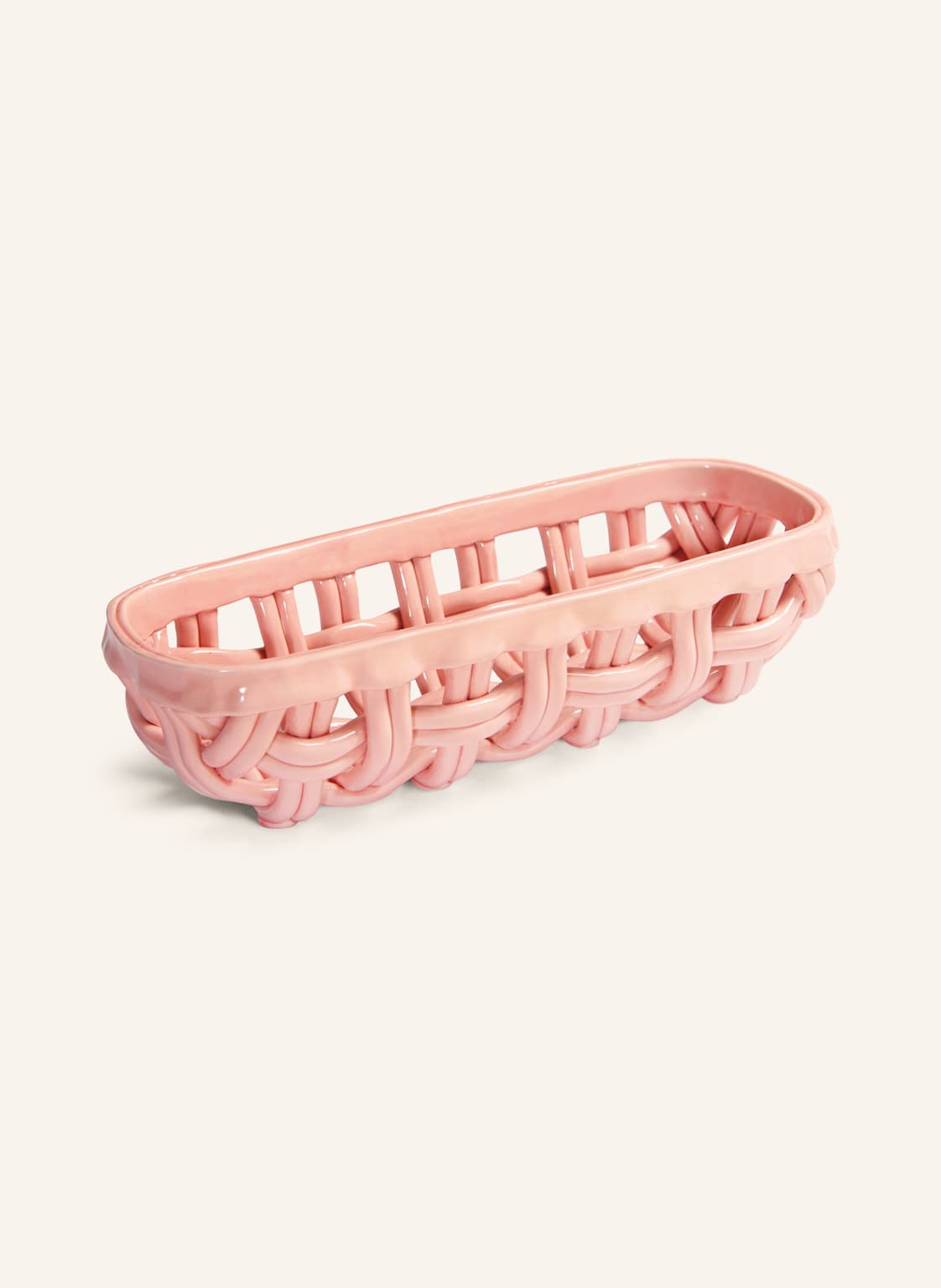 Image of &K Amsterdam Korb Baguette pink
