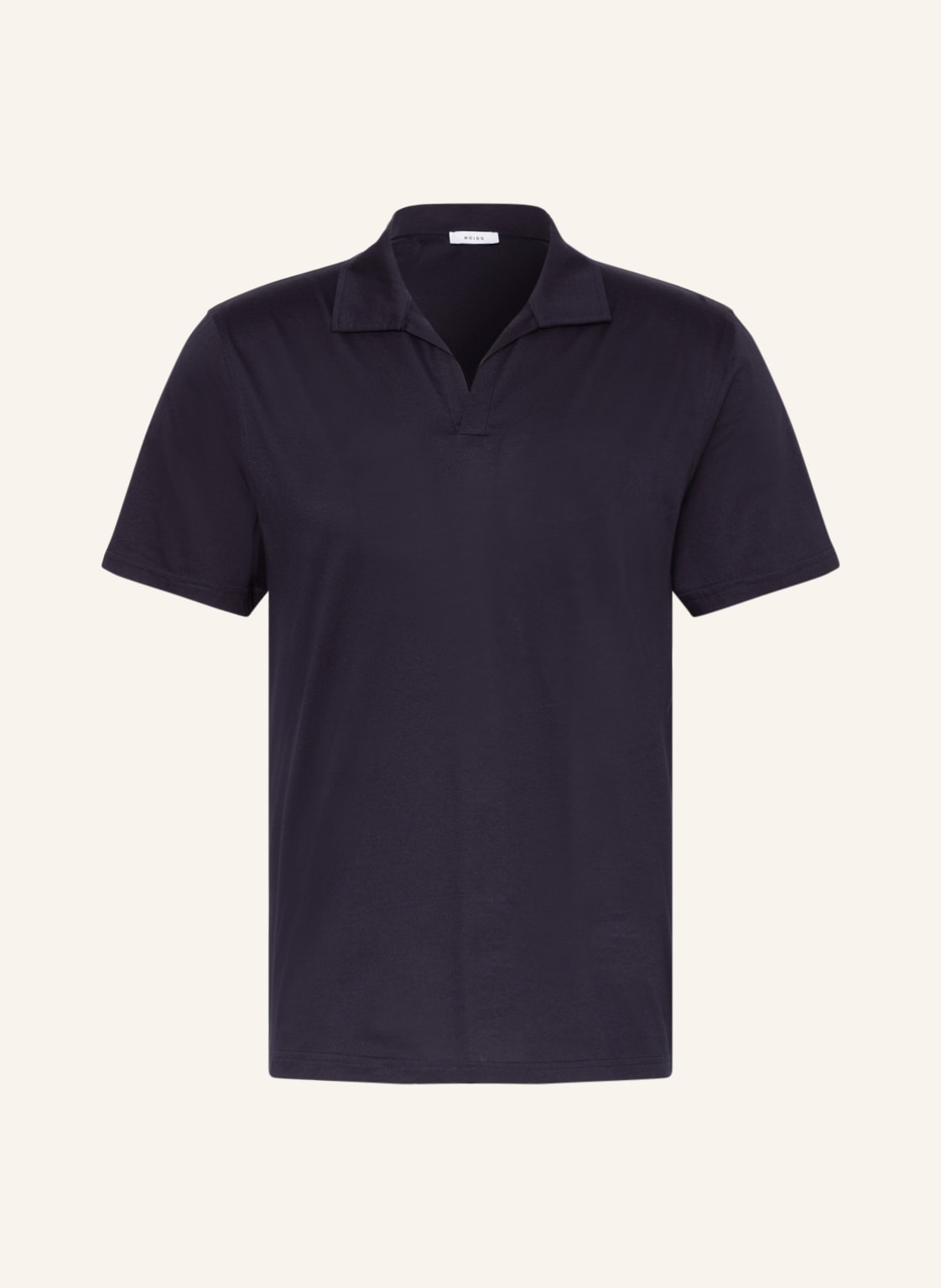 Image of Reiss Jersey-Poloshirt Open Slim Fit blau