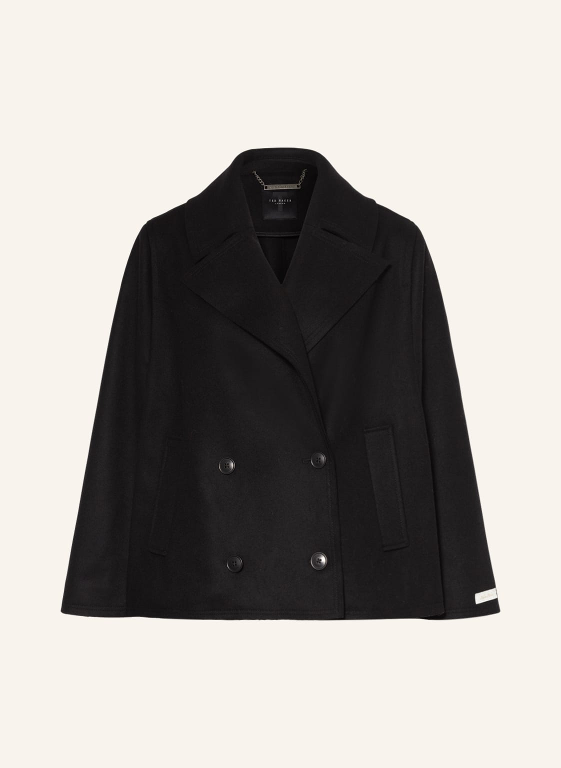 Image of Ted Baker Poncho Megiey schwarz