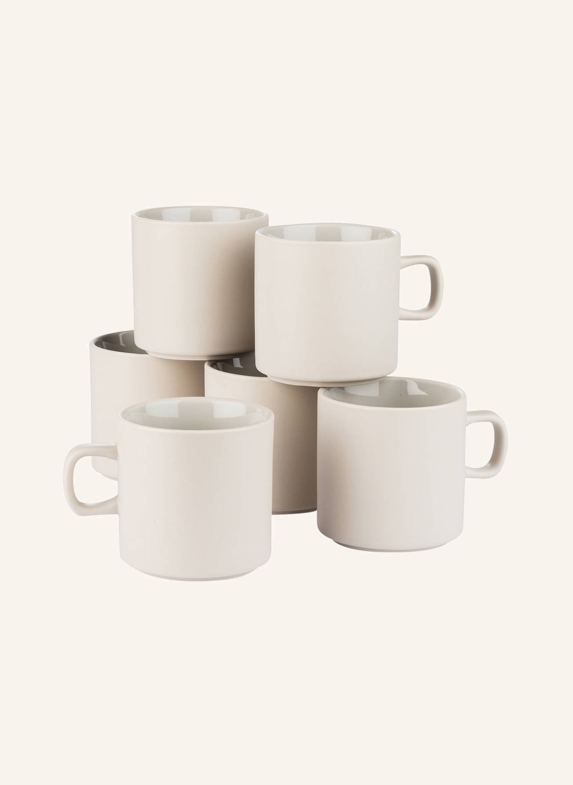 Image of Blomus 6er-Set Henkelbecher beige