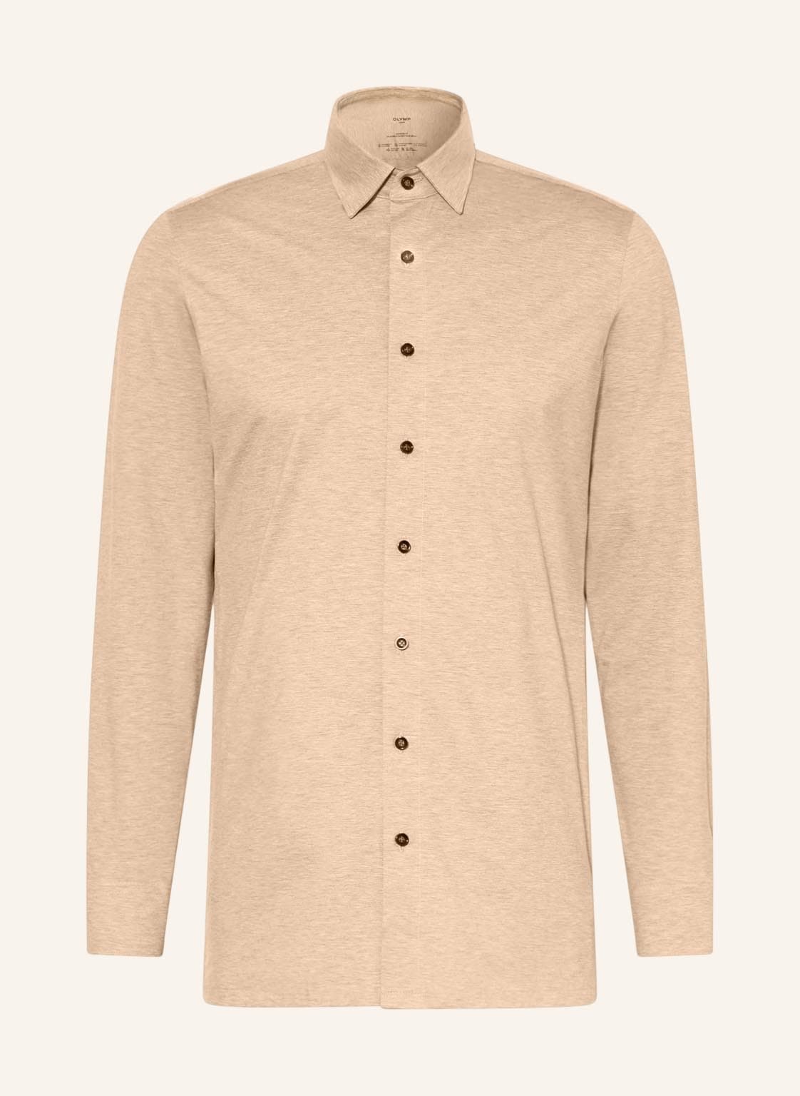 Image of Olymp Jerseyhemd Luxor 24/Seven Modern Fit beige