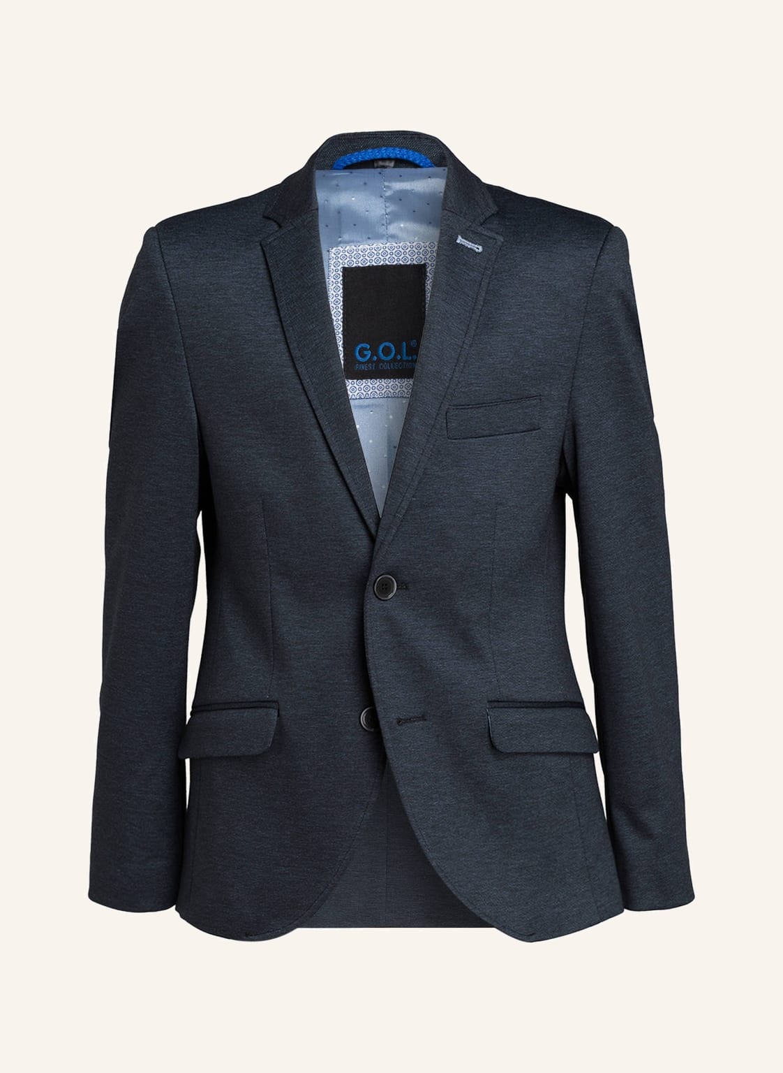 Image of G.O.L. Finest Collection Jerseysakko Super Slim Fit blau